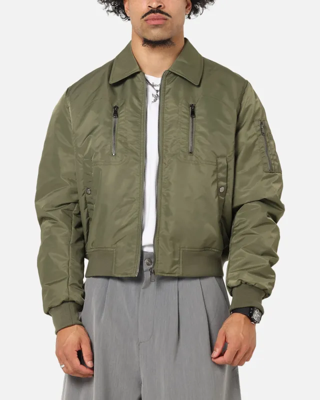 XXIII Collared Bomber Jacket Khaki made by Culture Kings