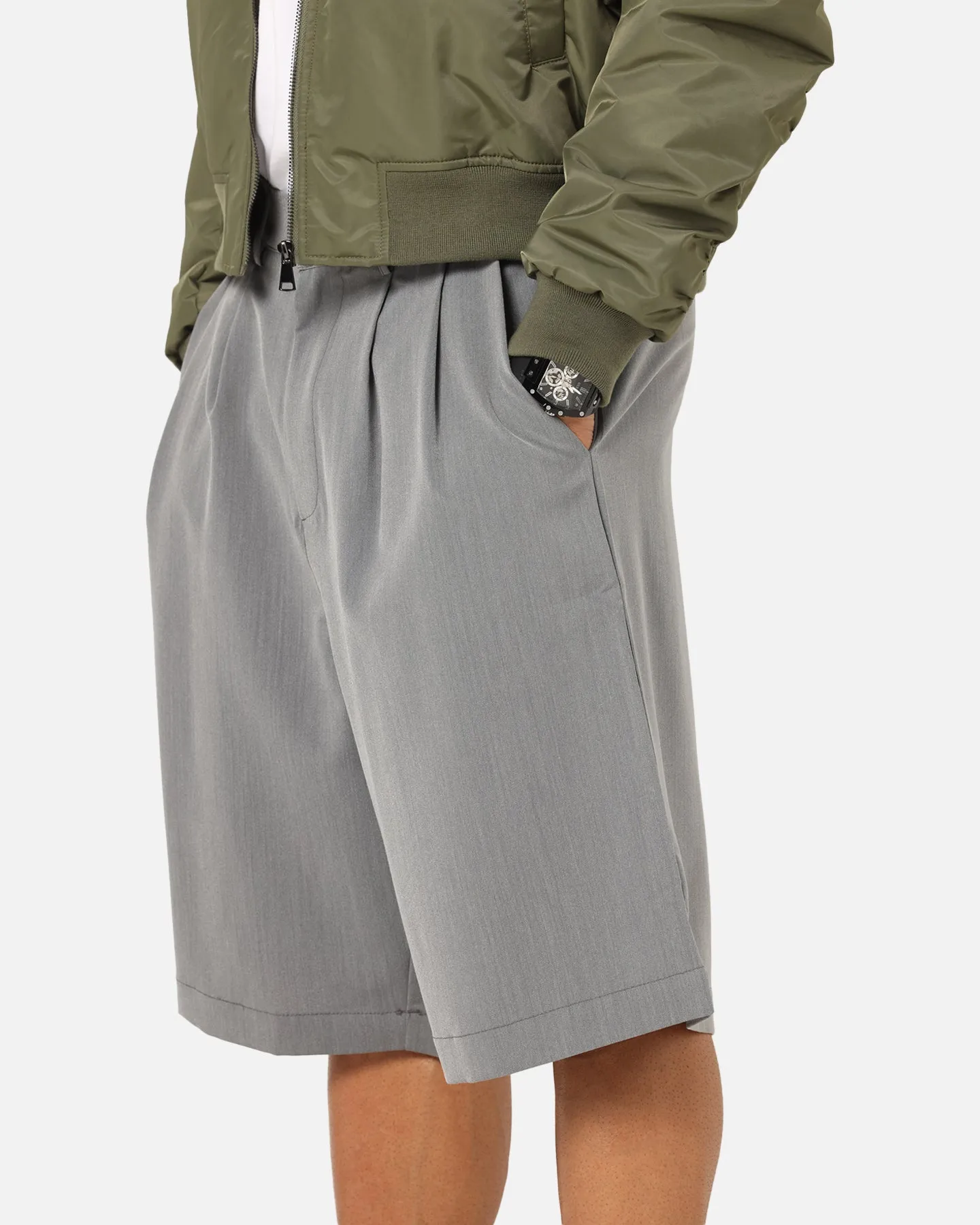 XXIII Baggy Pleated Shorts Grey sold by Culture Kings product image thumbnail 3