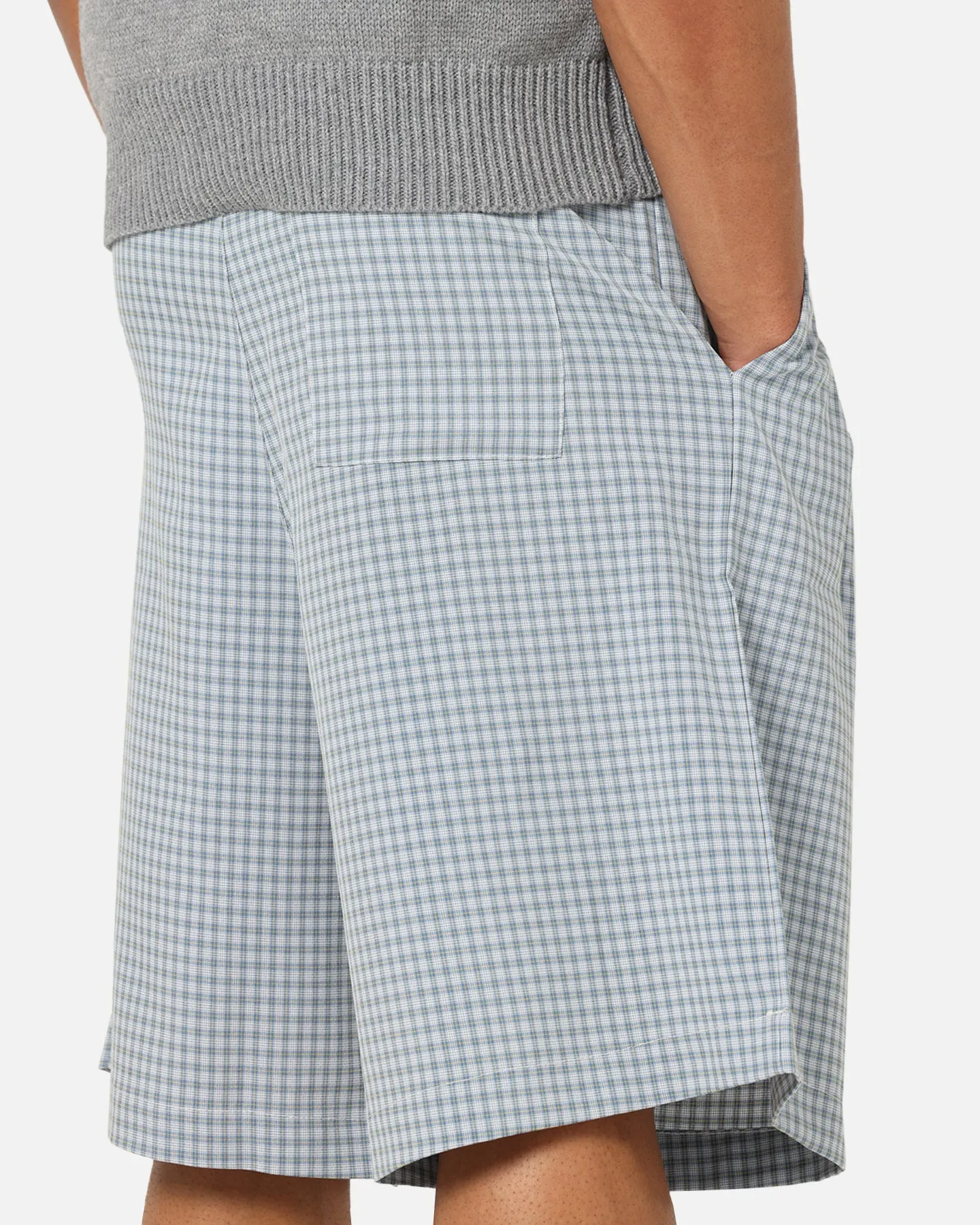 XXIII Baggy Pleated Shorts Blue Check sold by Culture Kings product image thumbnail 4