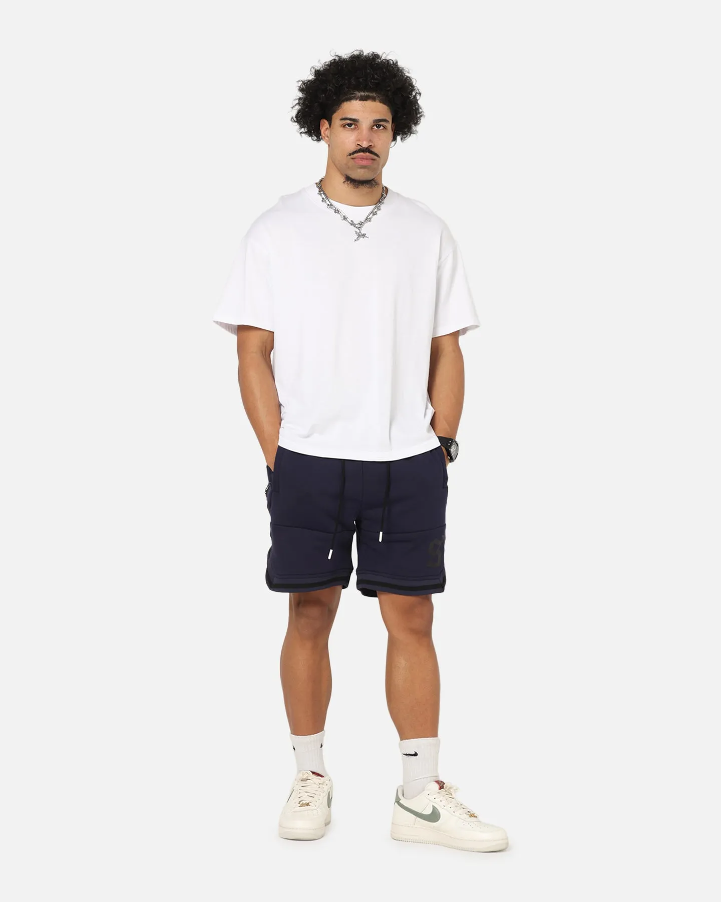 Saint Morta Icon X Fleece Short Indigo sold by Culture Kings product image thumbnail 2