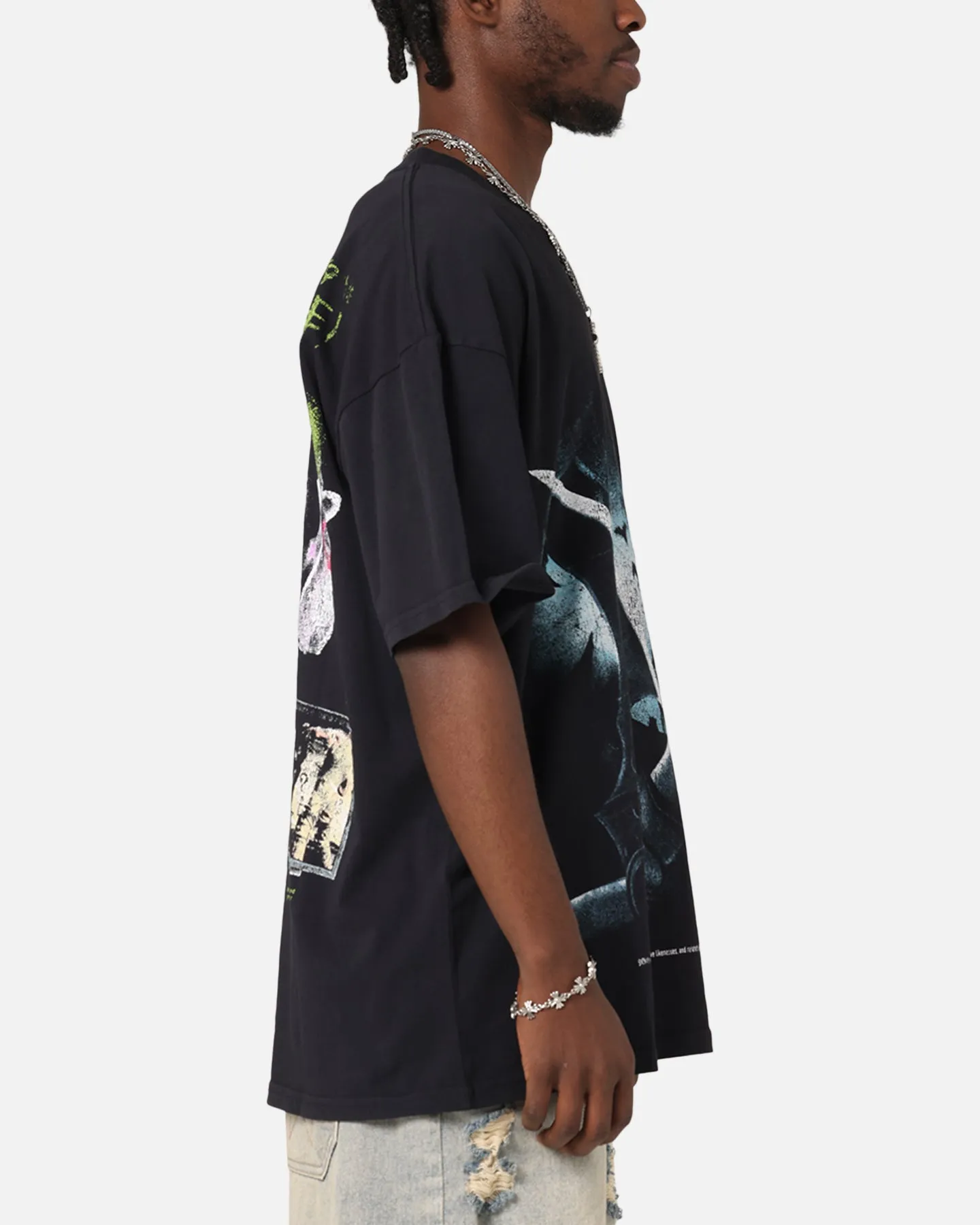 73Studio X DC Batman Arkham Asylum Vintage T-Shirt Black Acidwash sold by Culture Kings product image thumbnail 5