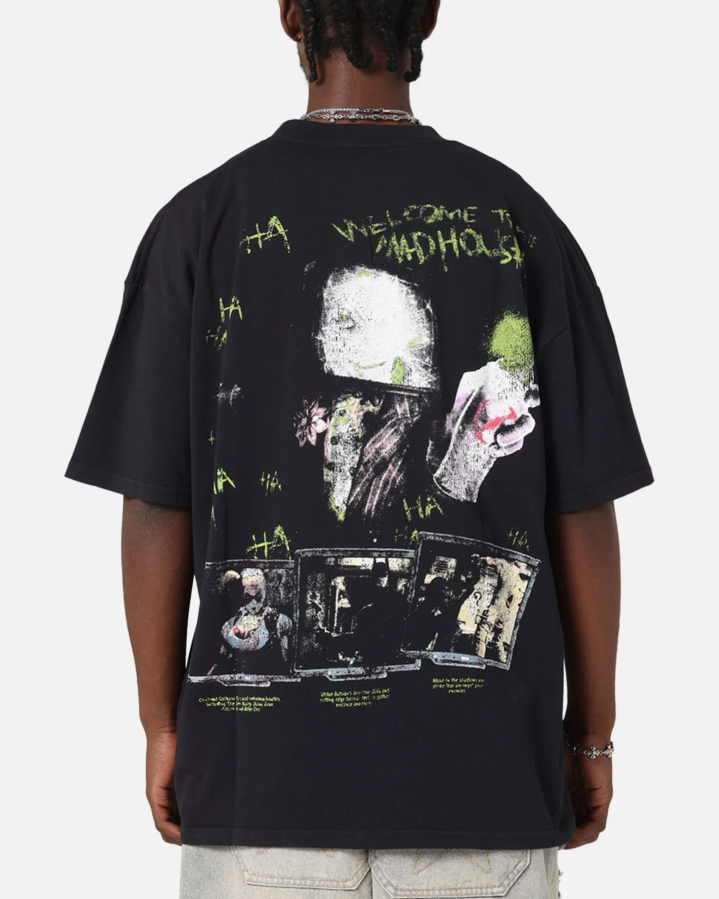 73Studio X DC Batman Arkham Asylum Vintage T-Shirt Black Acidwash sold by Culture Kings product image thumbnail 2