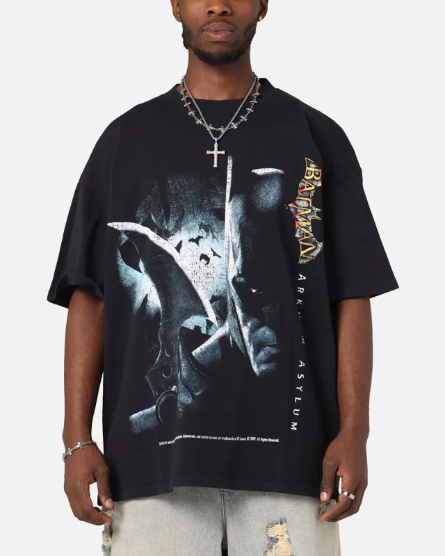 73Studio X DC Batman Arkham Asylum Vintage T-Shirt Black Acidwash made by Culture Kings