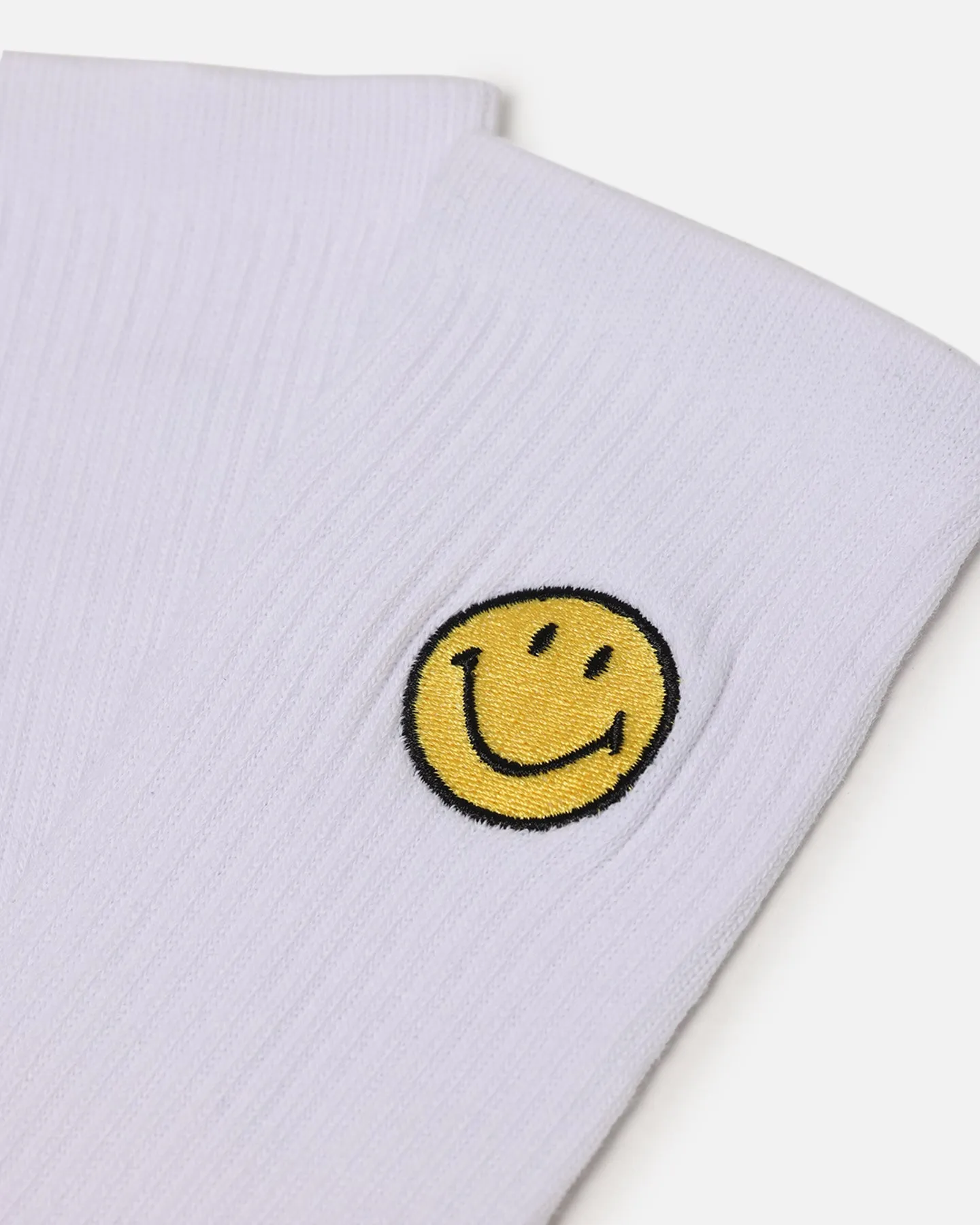 Market X Smiley Badge Crew Socks White sold by Culture Kings product image thumbnail 3