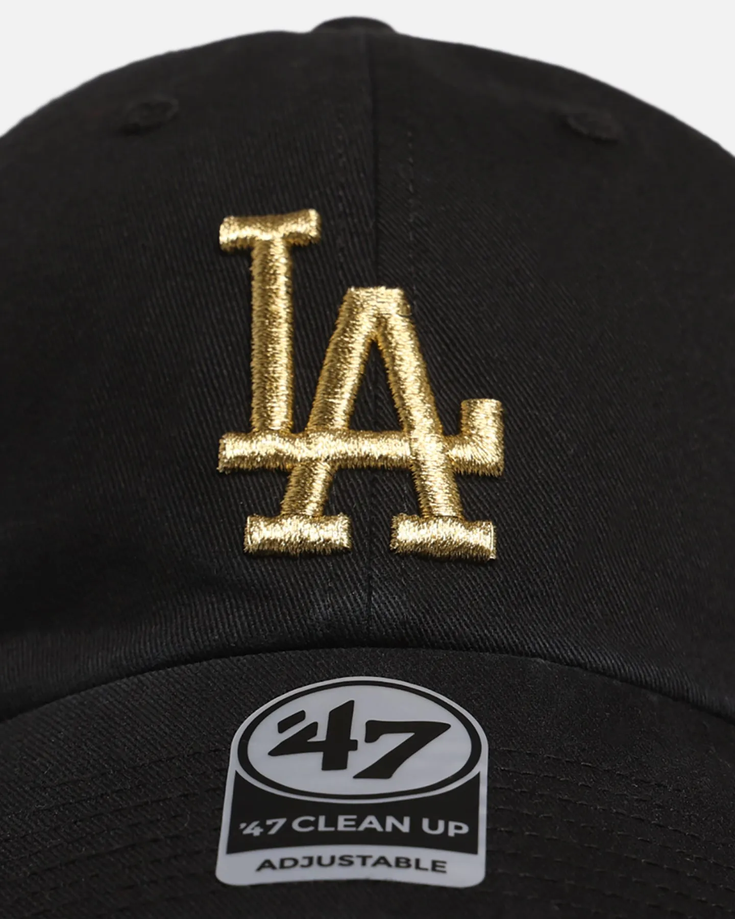47 Brand Los Angeles Dodgers 'Metallic' 47 Clean Up Strapback Black/Gold sold by Culture Kings product image thumbnail 5