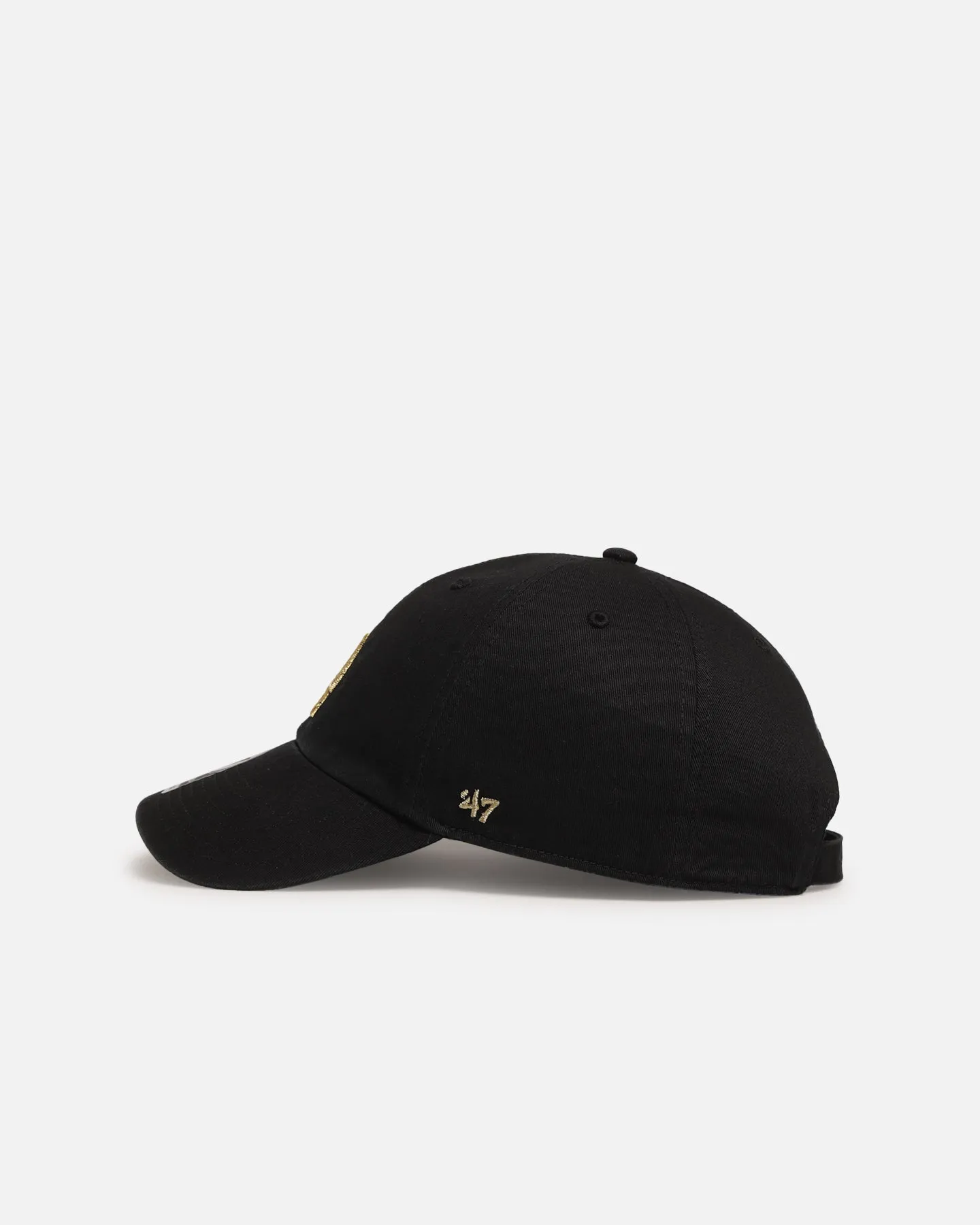 47 Brand Los Angeles Dodgers 'Metallic' 47 Clean Up Strapback Black/Gold sold by Culture Kings product image thumbnail 4