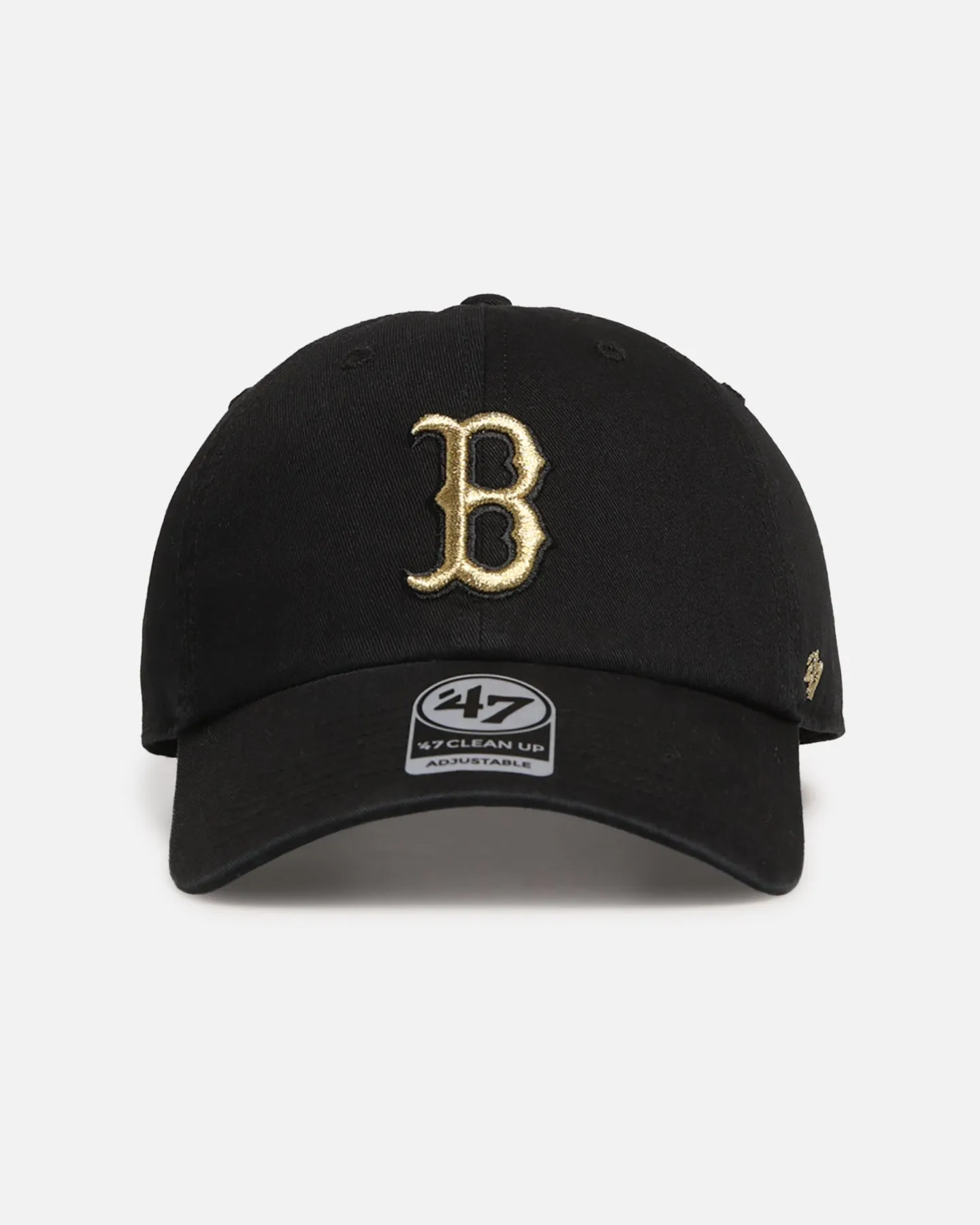47 Brand Boston Red Sox 'Metallic' 47 Clean Up Strapback Black/Gold sold by Culture Kings