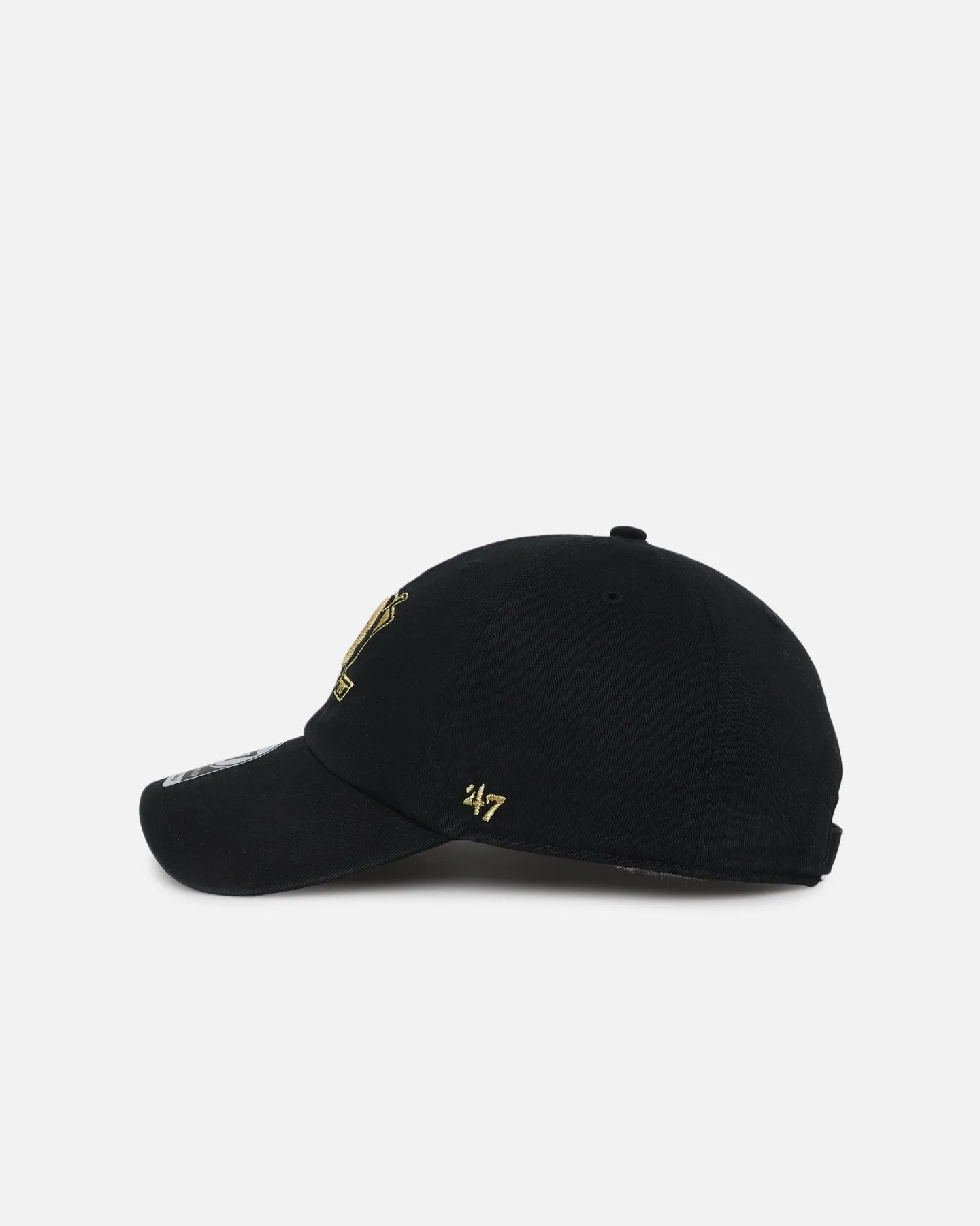 47 Brand Anaheim Ducks 'Metallic' 47 Clean Up Strapback Black/Gold sold by Culture Kings product image thumbnail 4