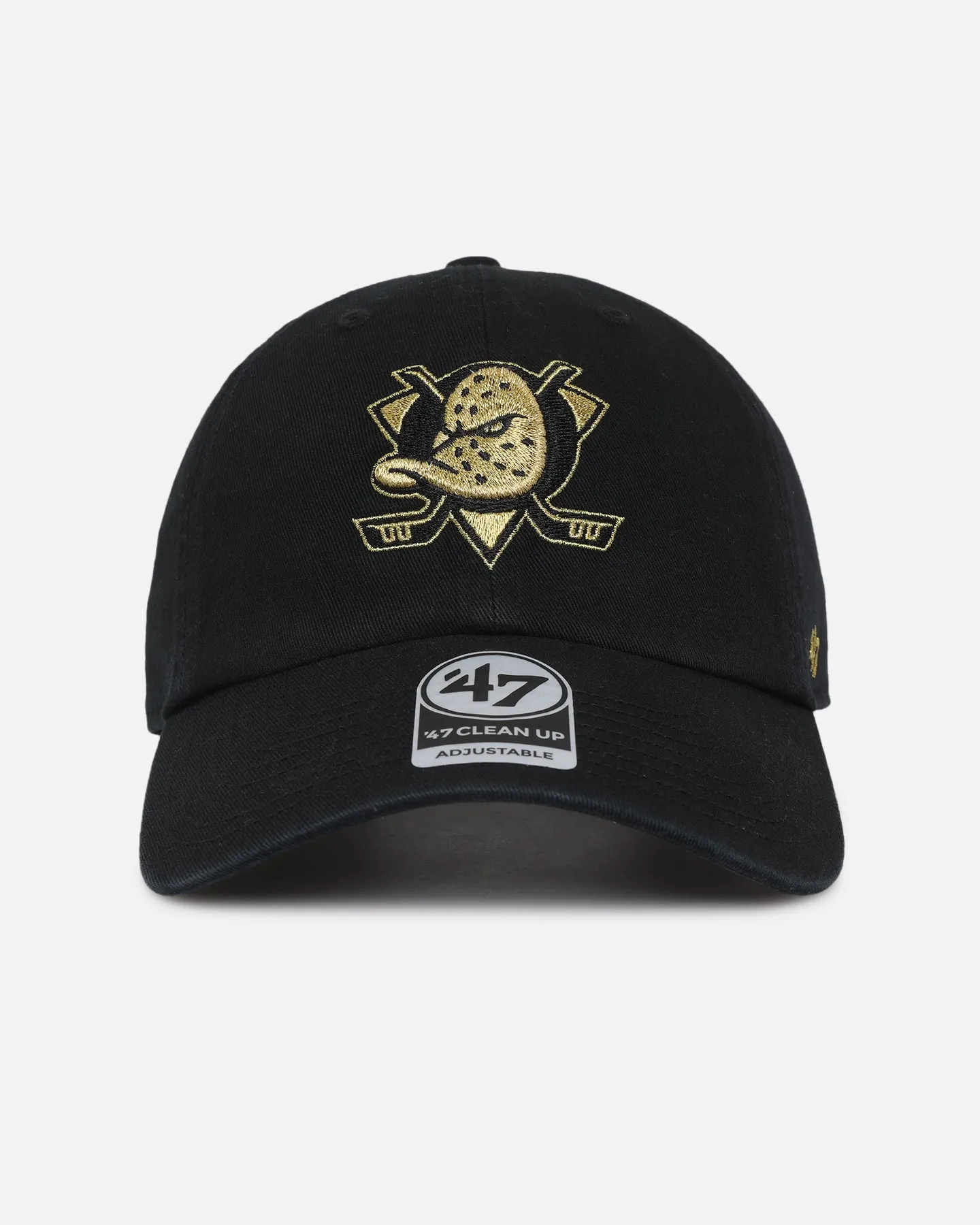 47 Brand Anaheim Ducks 'Metallic' 47 Clean Up Strapback Black/Gold sold by Culture Kings