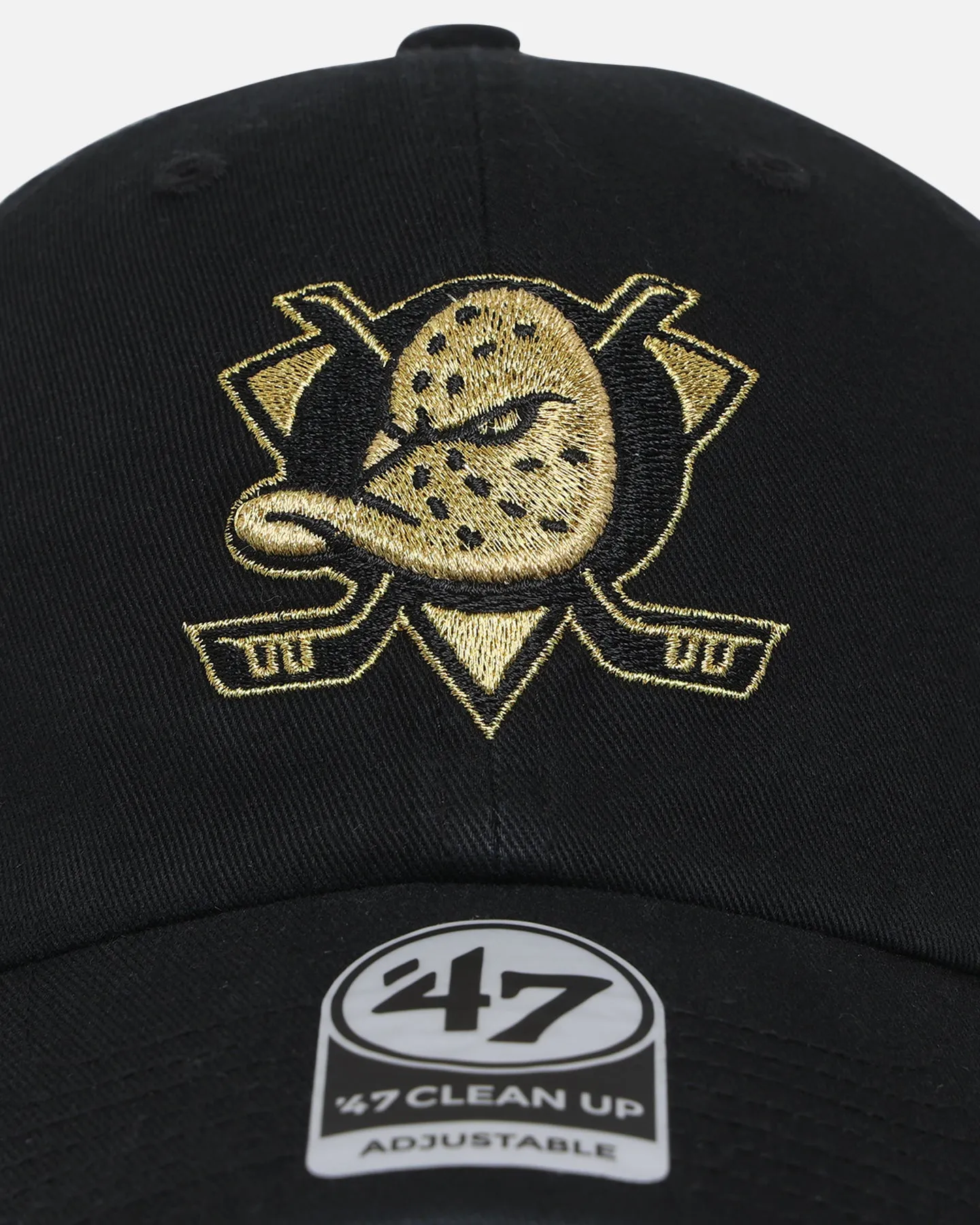 47 Brand Anaheim Ducks 'Metallic' 47 Clean Up Strapback Black/Gold sold by Culture Kings product image thumbnail 5