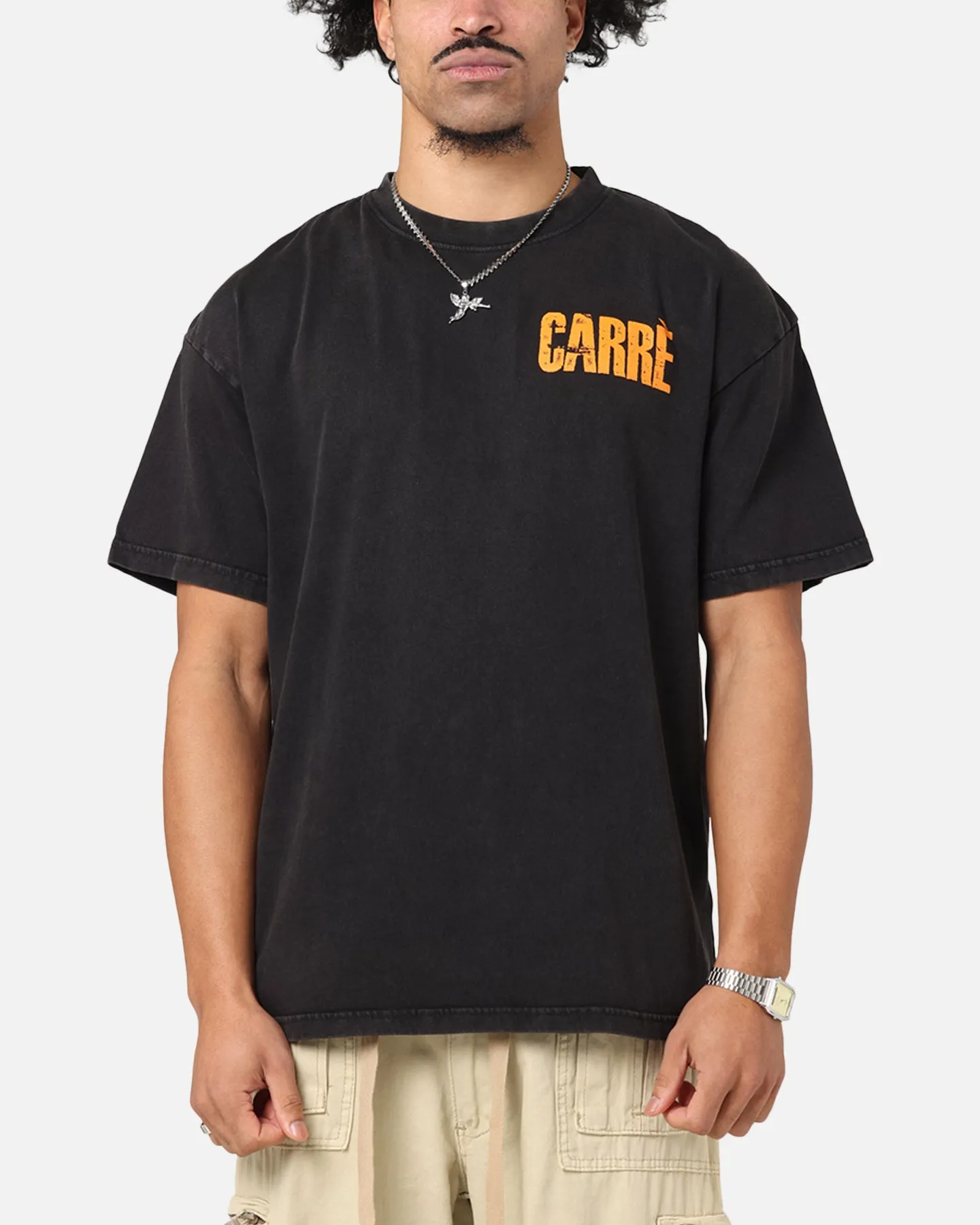 Carre Trenches T-Shirt Black Acidwash sold by Culture Kings product image thumbnail 2