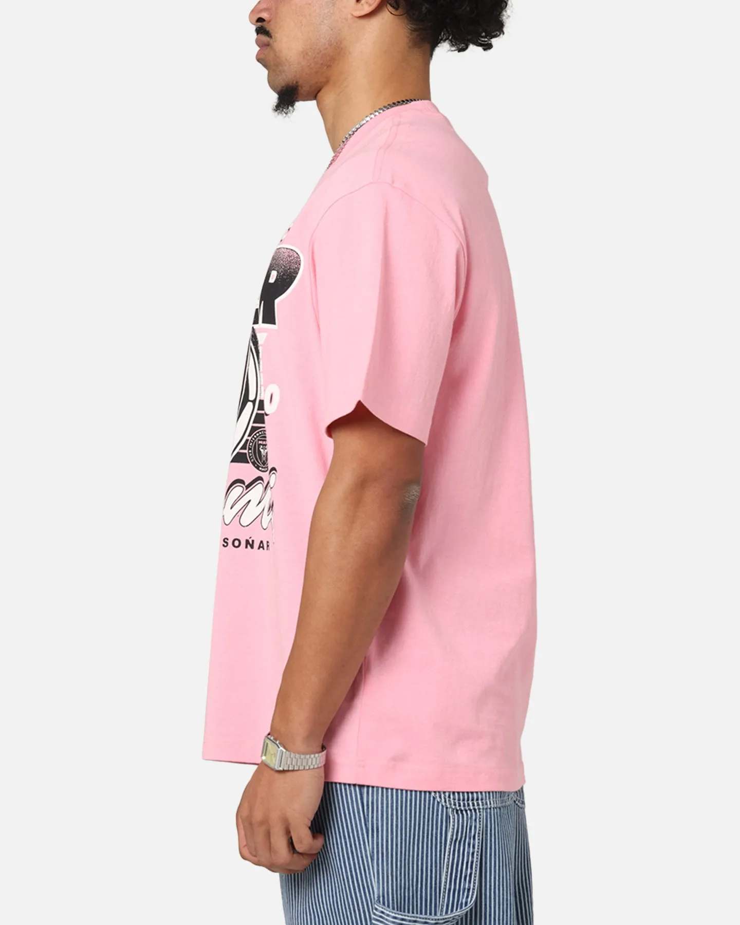 Mitchell & Ness Inter Miami CF Flaming Ball T-Shirt Pink sold by Culture Kings product image thumbnail 5