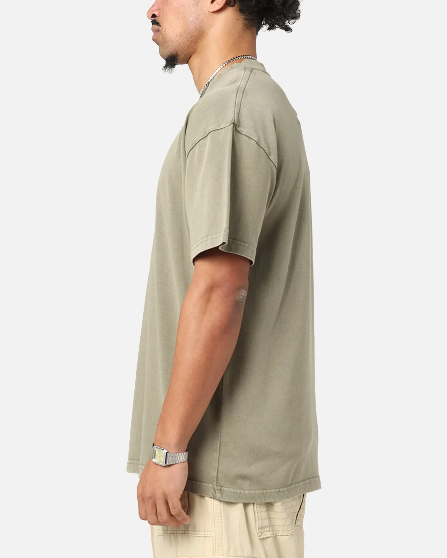 Culture Kings Standard Drop Shoulder T-Shirt Vintage Khaki sold by Culture Kings product image thumbnail 5