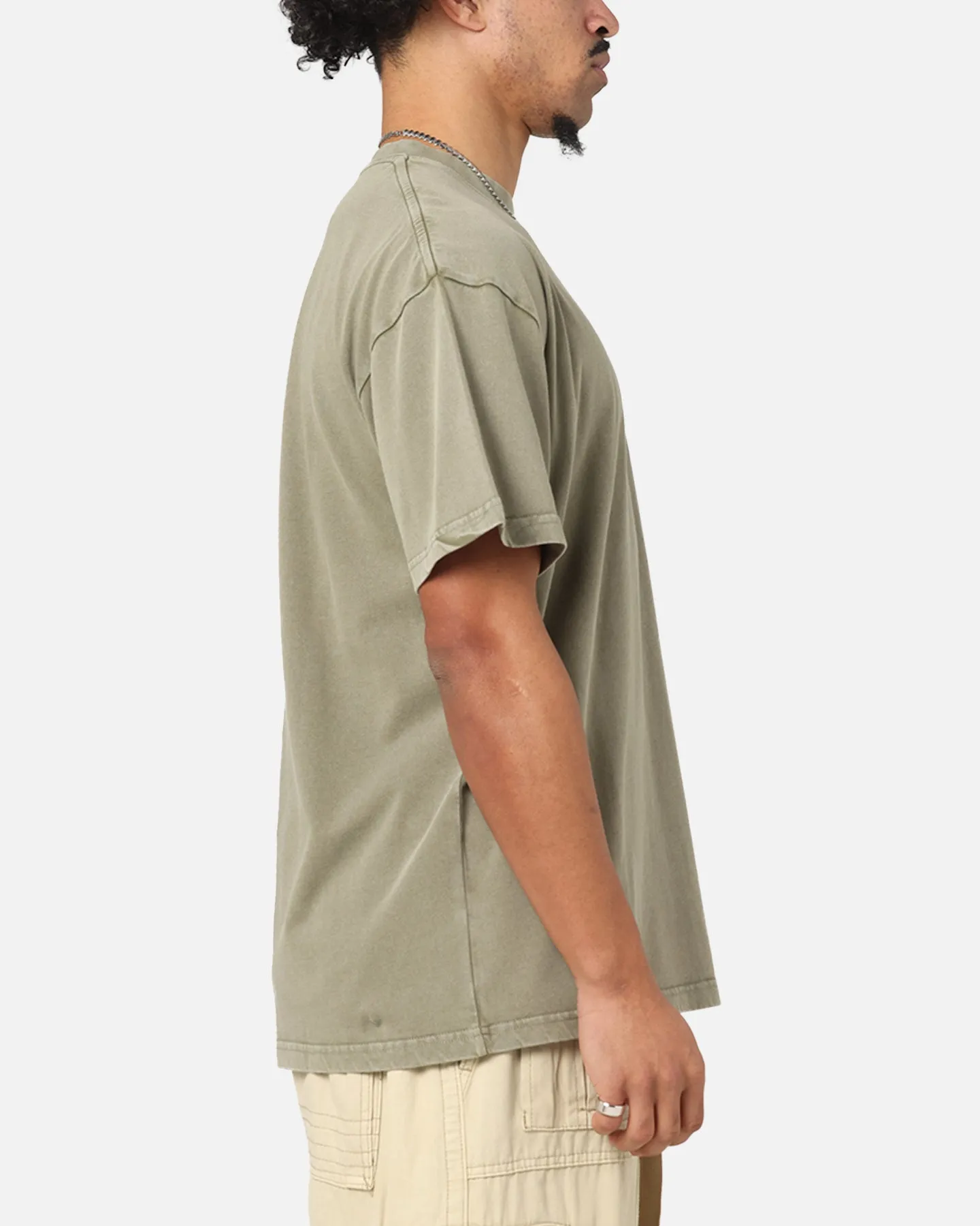 Culture Kings Standard Drop Shoulder T-Shirt Vintage Khaki sold by Culture Kings product image thumbnail 4