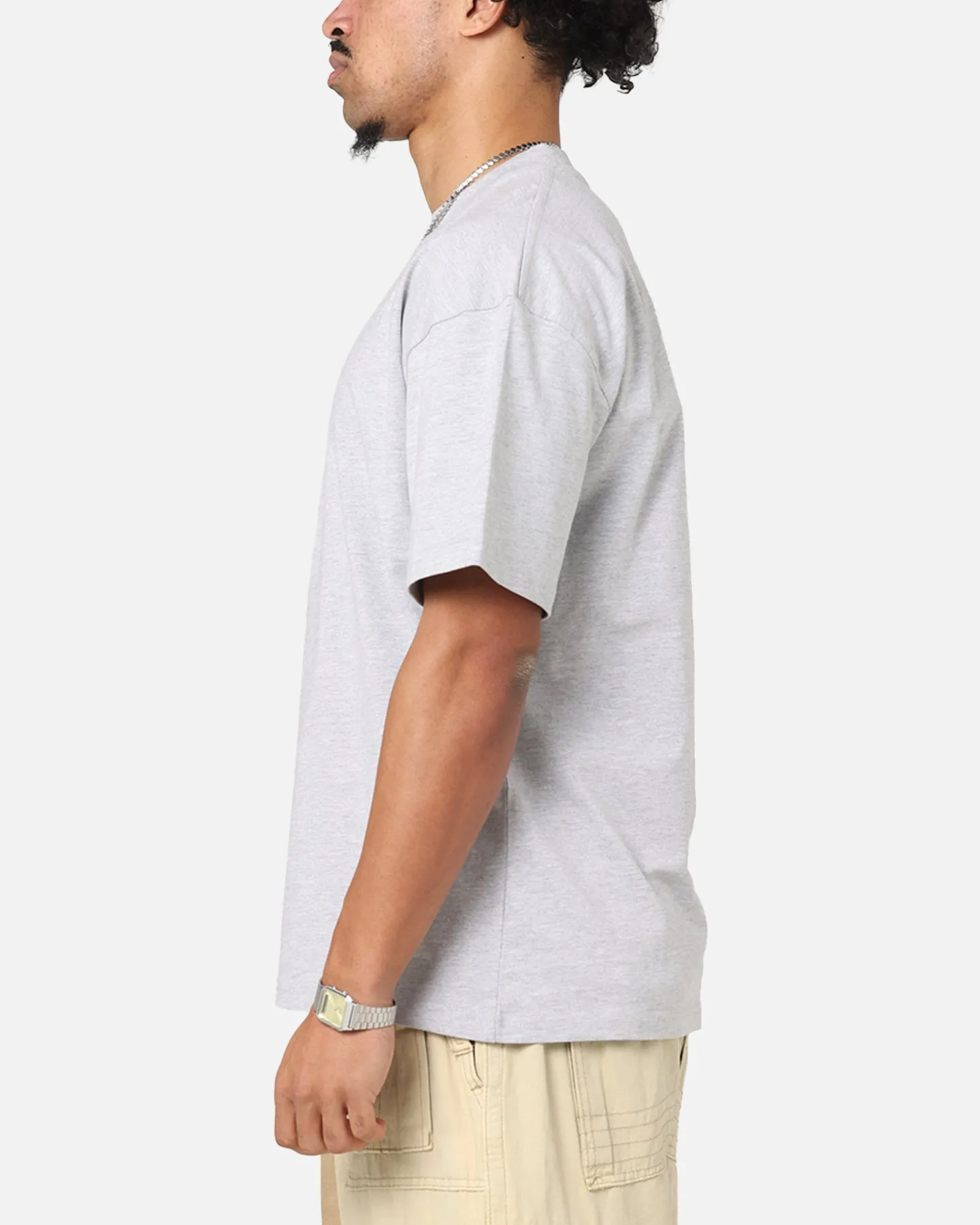 Culture Kings Standard Drop Shoulder T-Shirt Grey Marle sold by Culture Kings product image thumbnail 5