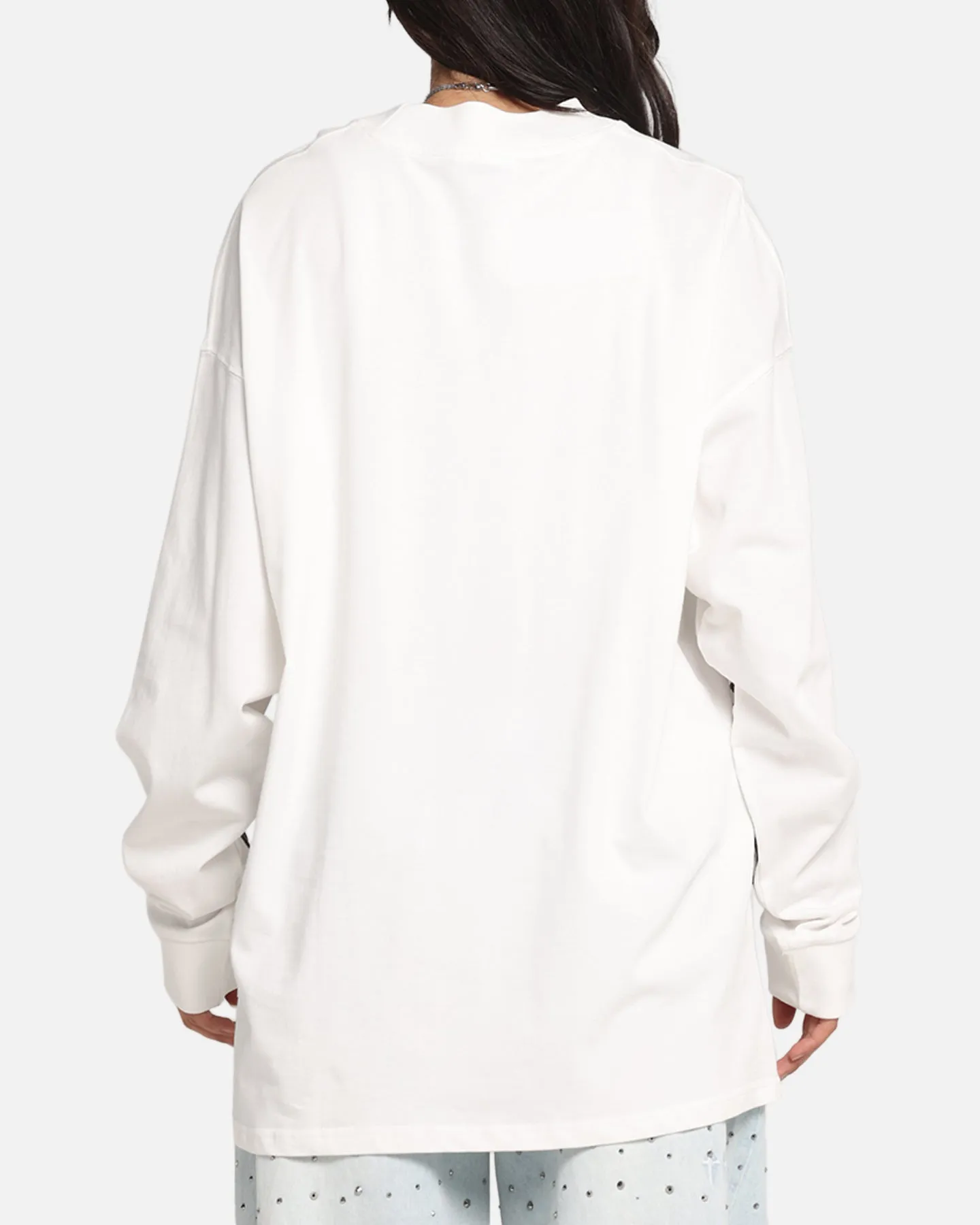 Carre Global Oversized Long Sleeve T-Shirt Off White sold by Culture Kings product image thumbnail 3