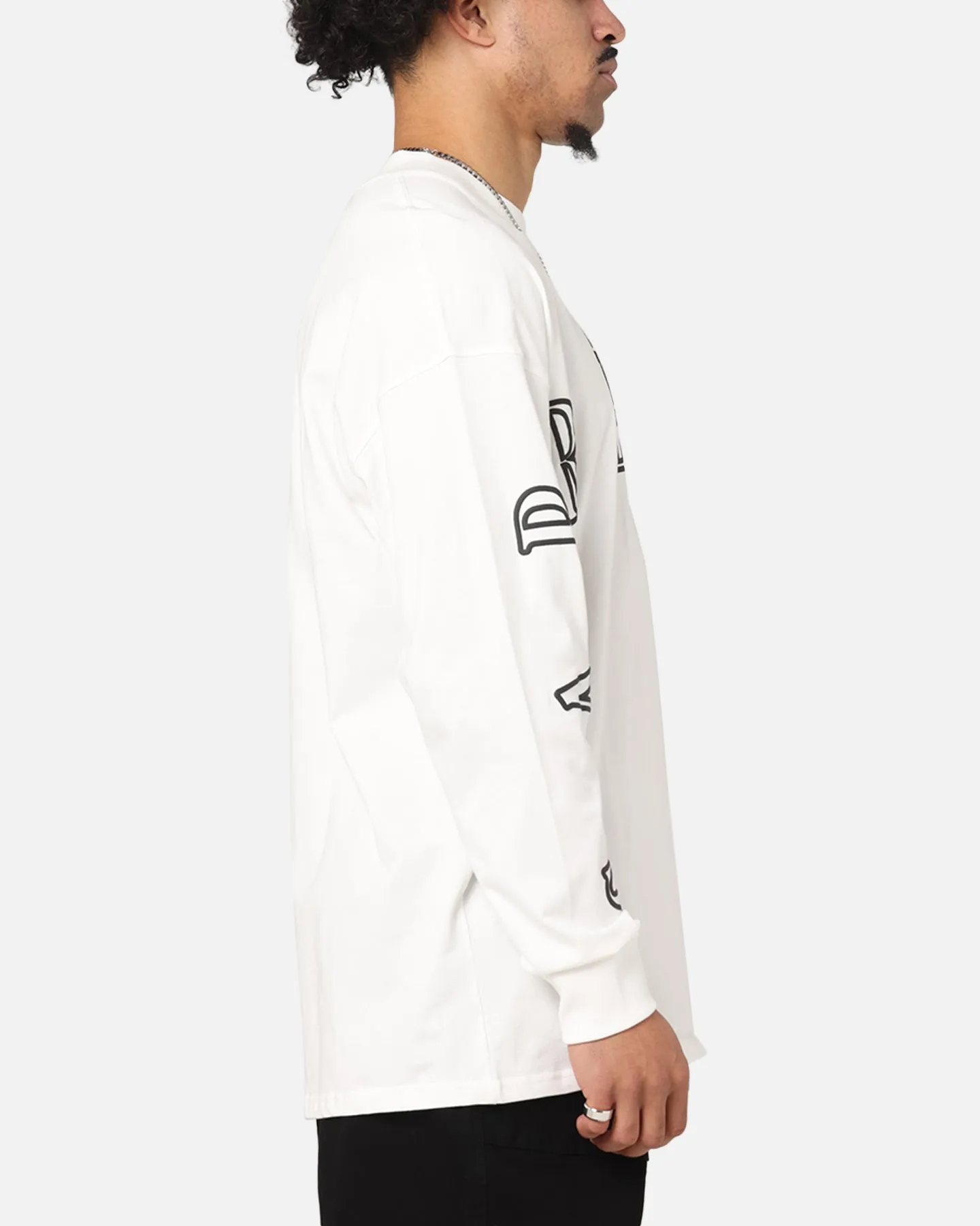 Carre Global Oversized Long Sleeve T-Shirt Off White sold by Culture Kings product image thumbnail 4
