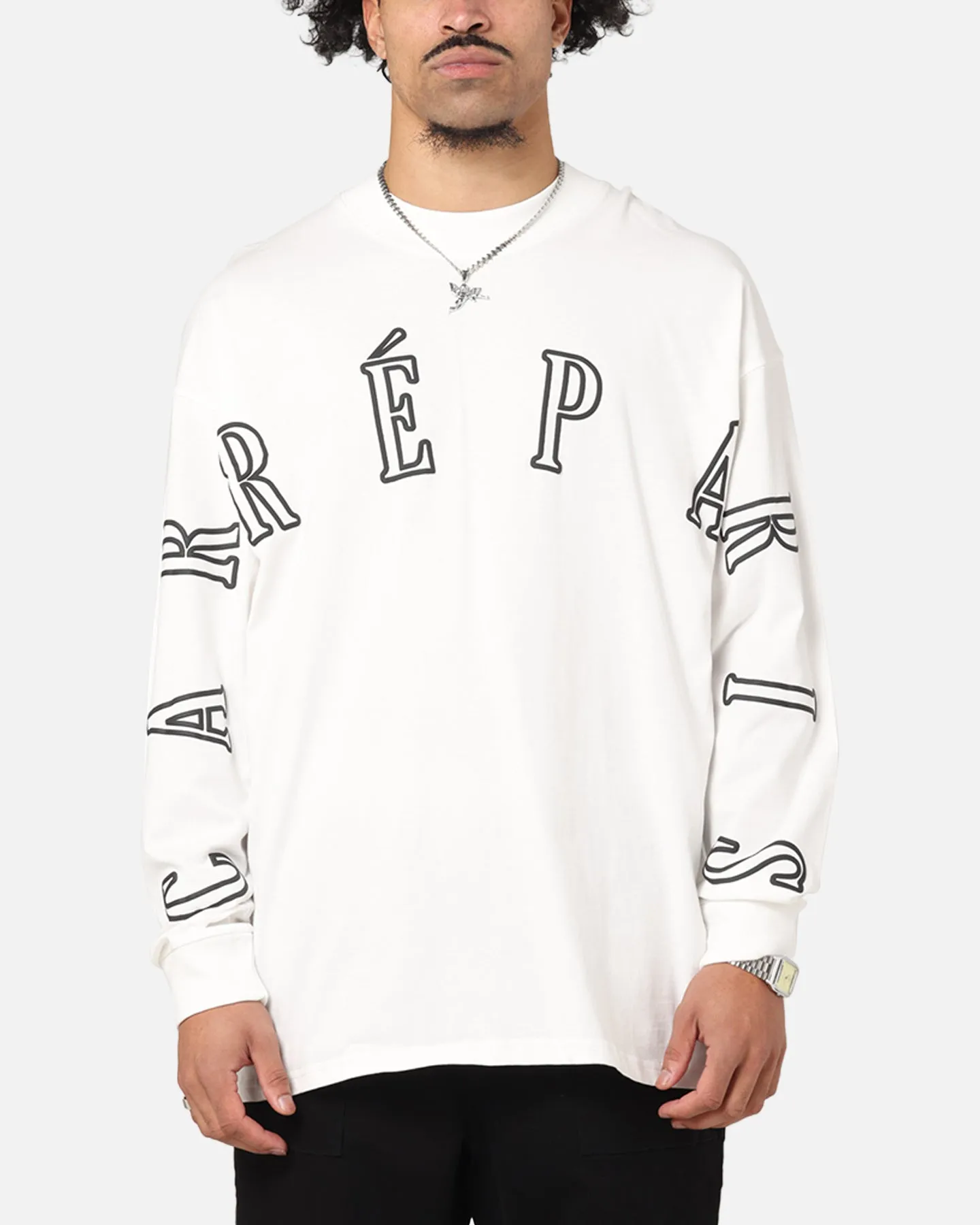 Carre Global Oversized Long Sleeve T-Shirt Off White sold by Culture Kings
