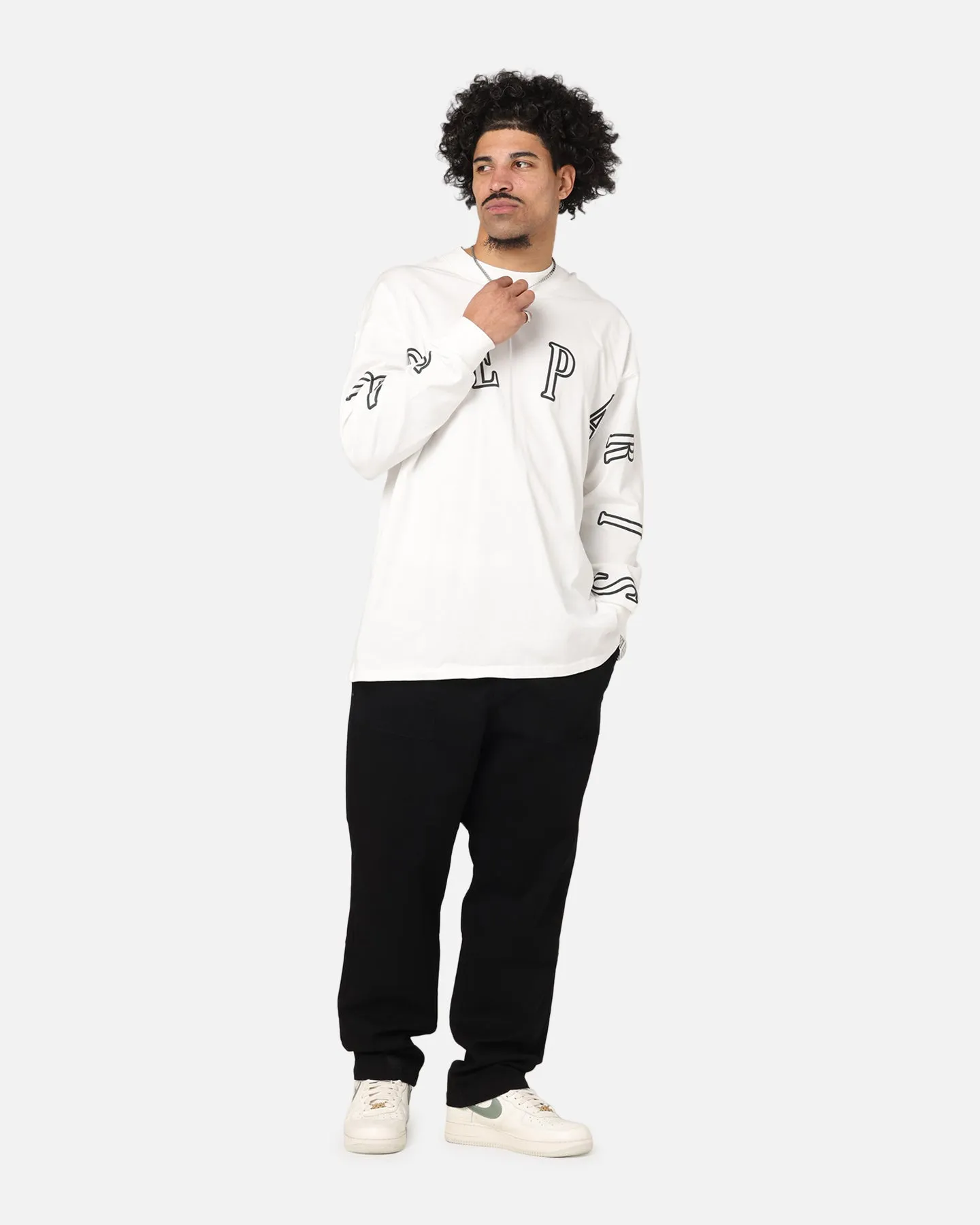 Carre Global Oversized Long Sleeve T-Shirt Off White sold by Culture Kings product image thumbnail 2