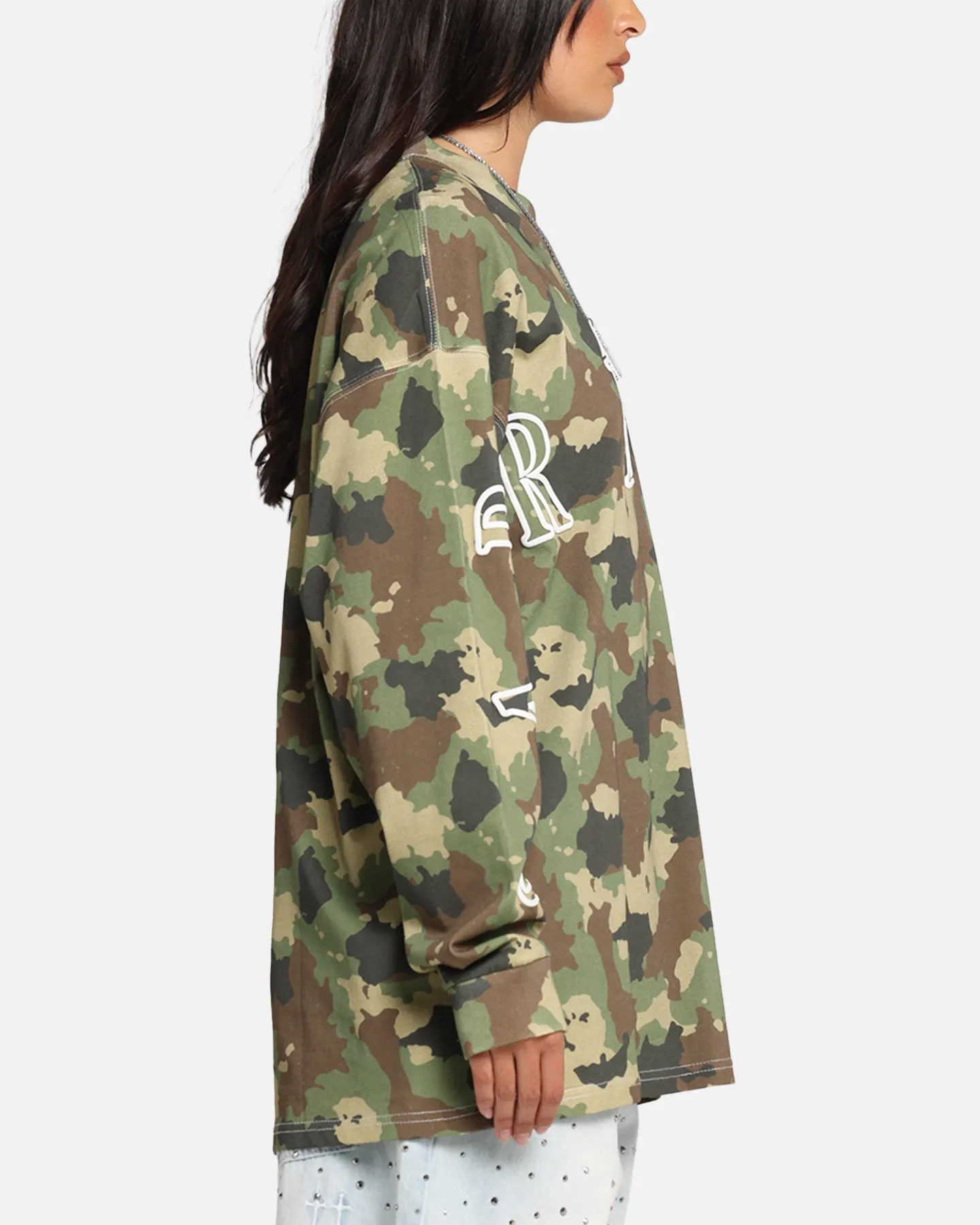 Carre Global Oversized Long Sleeve T-Shirt Camo sold by Culture Kings product image thumbnail 4