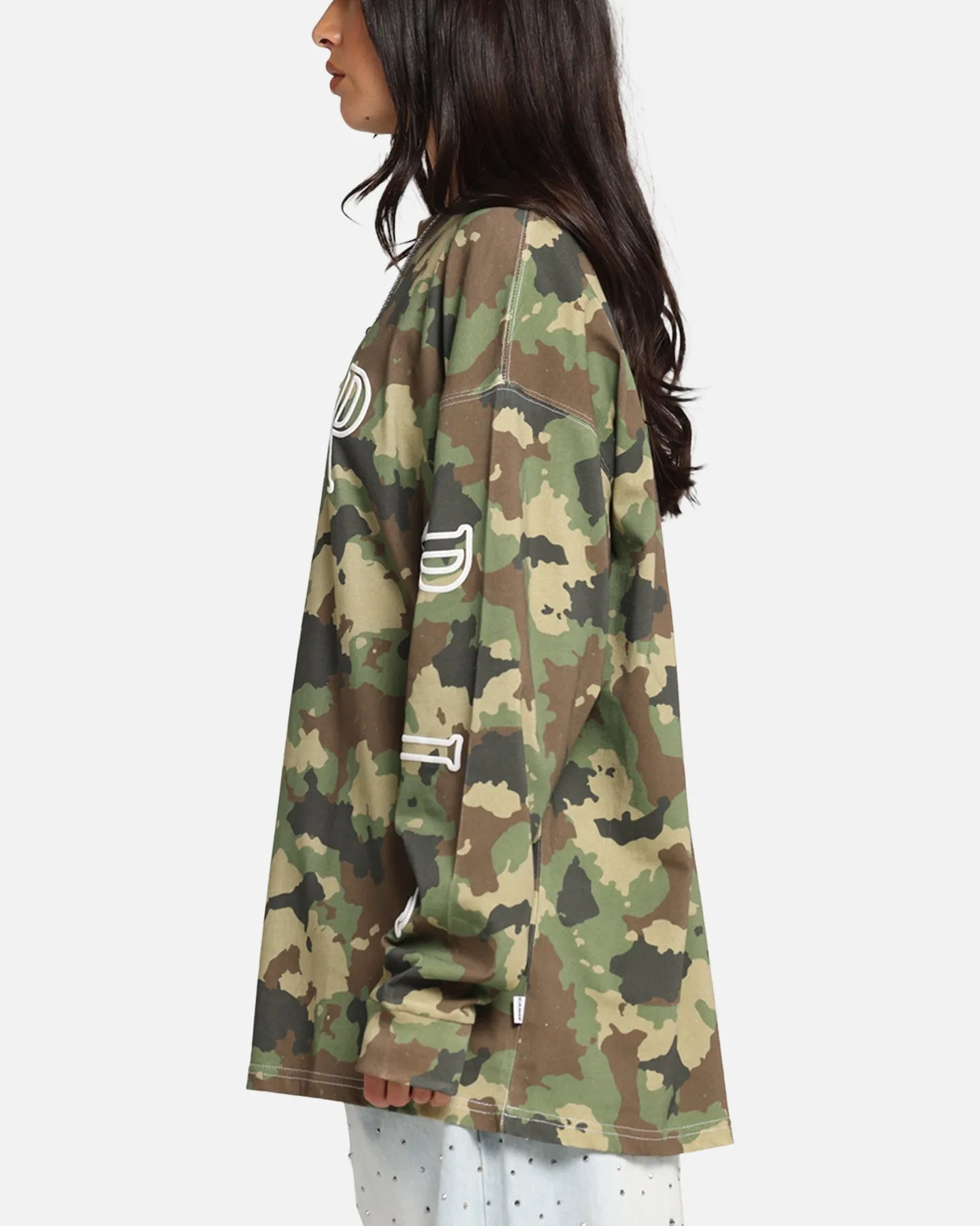 Carre Global Oversized Long Sleeve T-Shirt Camo sold by Culture Kings product image thumbnail 5