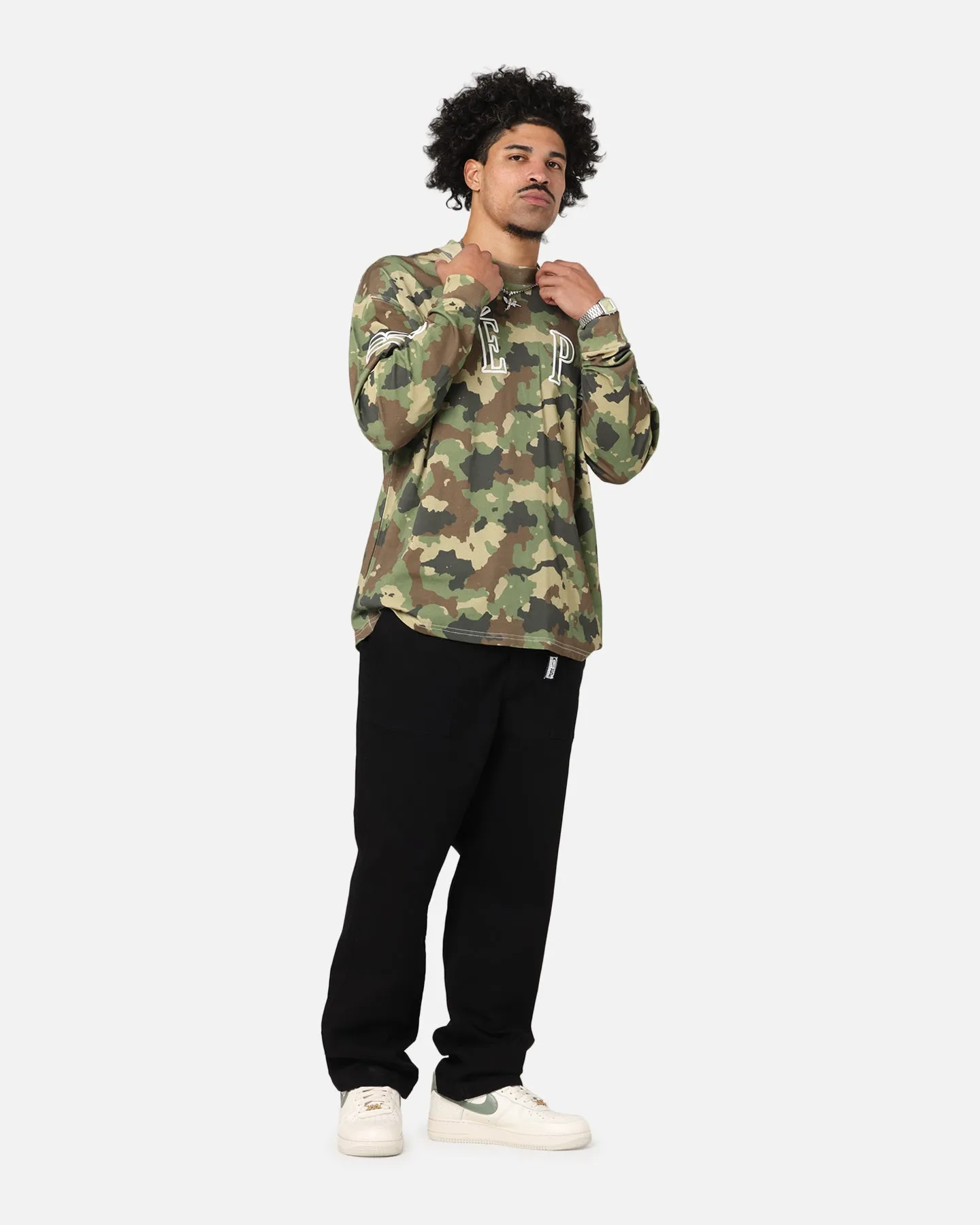Carre Global Oversized Long Sleeve T-Shirt Camo sold by Culture Kings product image thumbnail 2