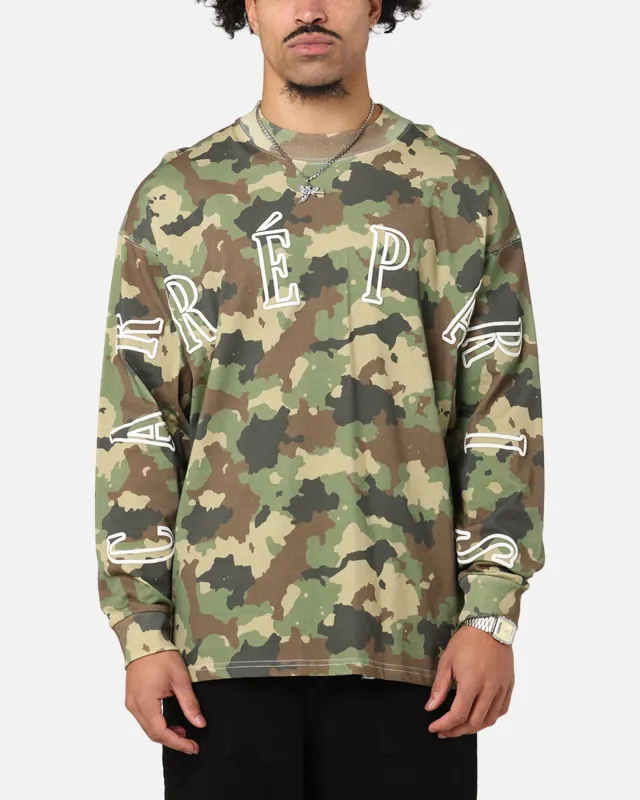 Carre Global Oversized Long Sleeve T-Shirt Camo sold by Culture Kings