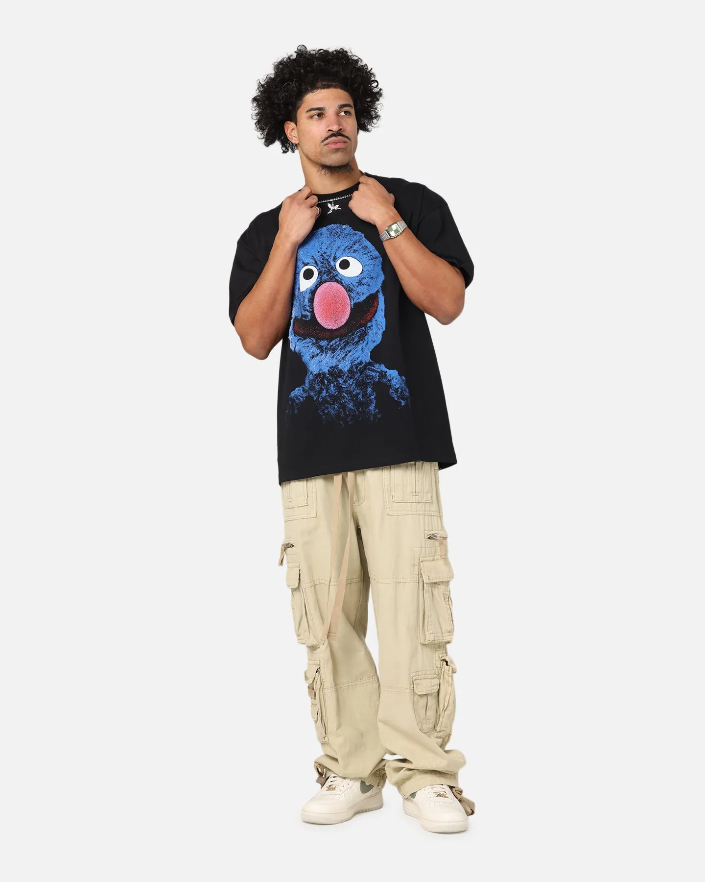American Thrift X Sesame Street Grover Grail Heavy T-Shirt Black sold by Culture Kings product image thumbnail 3