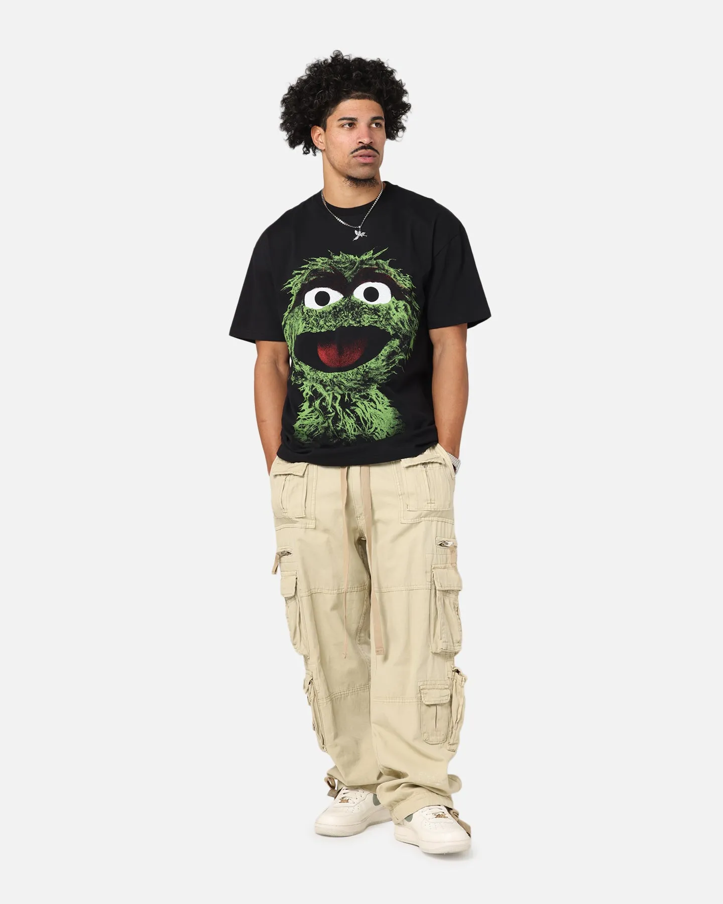 American Thrift X Sesame Street Oscar The Grouch Grail Heavy T-Shirt Black sold by Culture Kings product image thumbnail 3