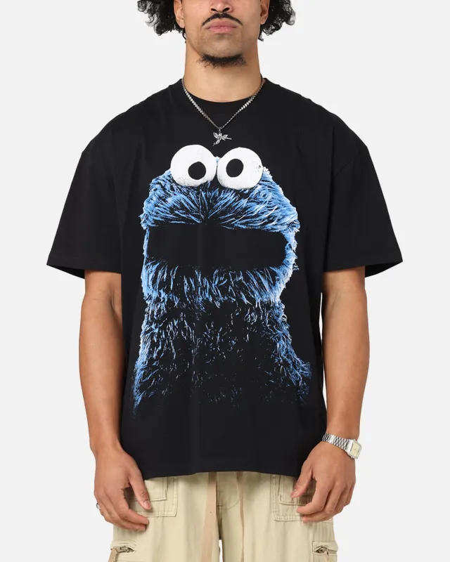 American Thrift X Sesame Street Cookie Monster Grail Heavy T-Shirt Black made by Culture Kings