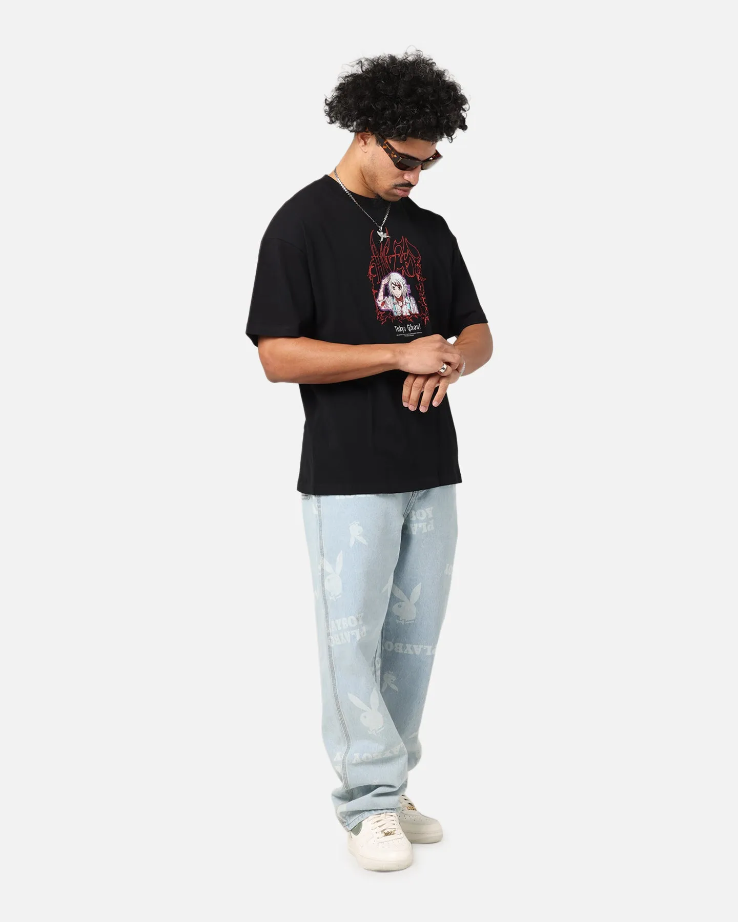 73Studio X Tokyo Ghoul Juzo Vintage T-Shirt Black sold by Culture Kings product image thumbnail 4