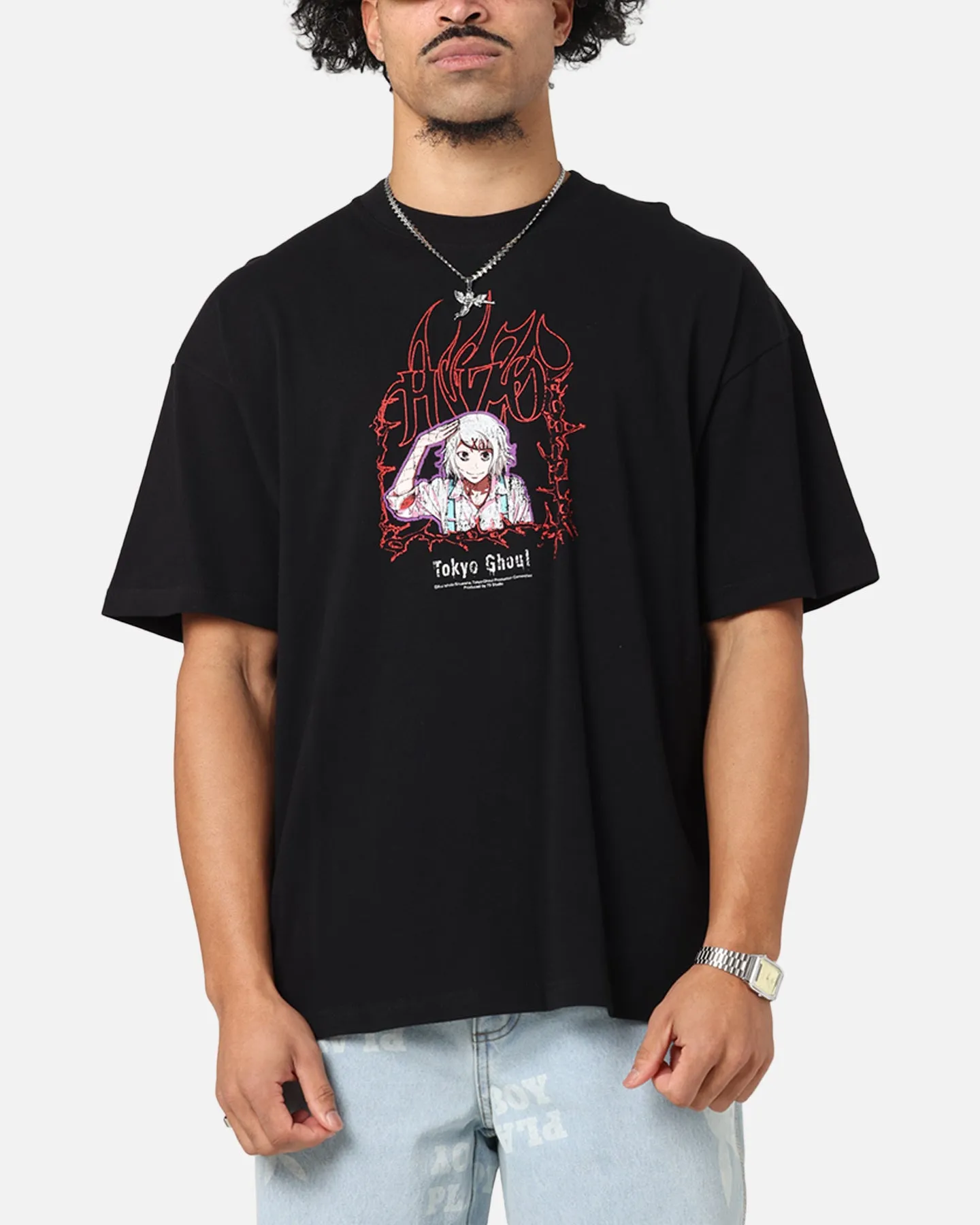 73Studio X Tokyo Ghoul Juzo Vintage T-Shirt Black sold by Culture Kings product image thumbnail 2
