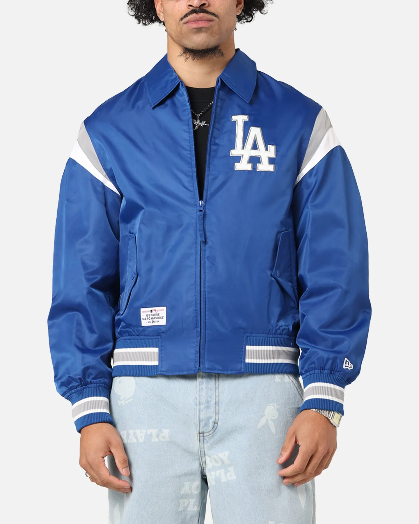 New Era Los Angeles Dodgers MLB Retro Stadium Jacket Blue sold by Culture Kings product image thumbnail 2