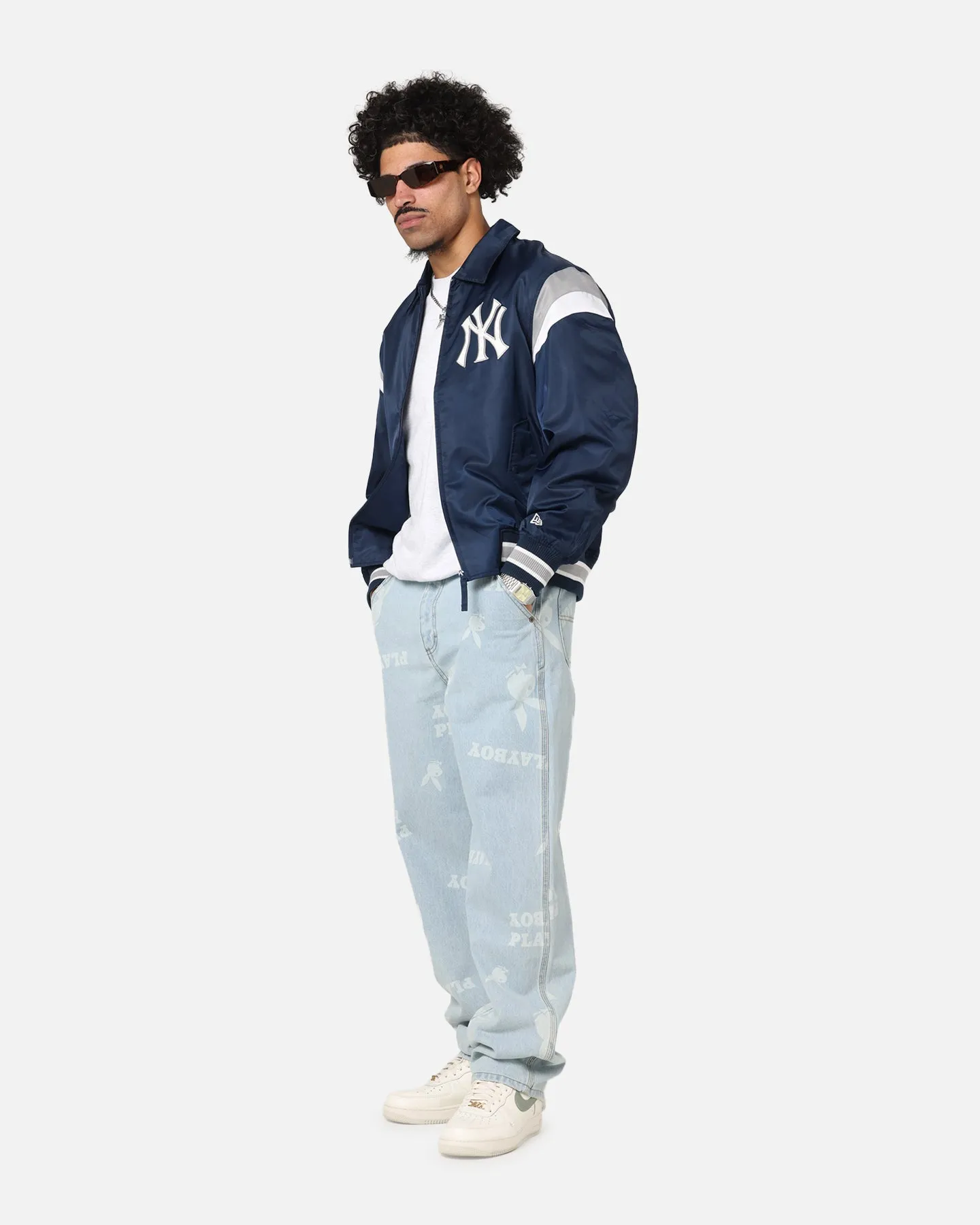 New Era New York Yankees MLB Retro Stadium Jacket Navy sold by Culture Kings product image thumbnail 4