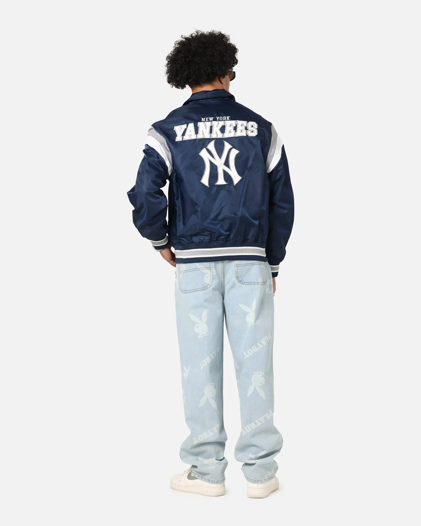 New Era New York Yankees MLB Retro Stadium Jacket Navy sold by Culture Kings product image thumbnail 3