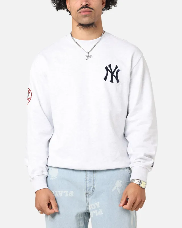 New Era New York Yankees MLB Team Logo Crewneck Grey sold by Culture Kings