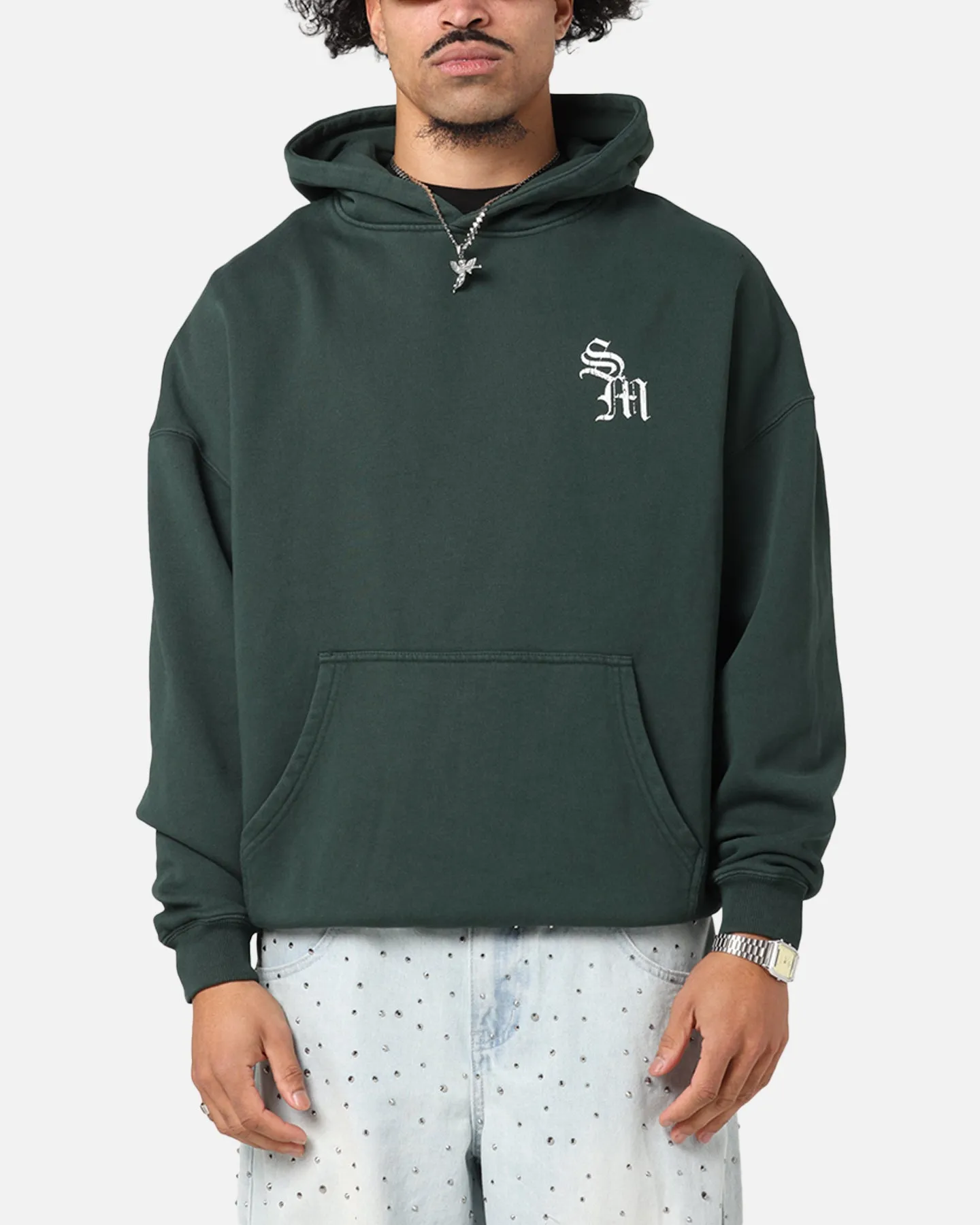 Saint Morta Redemption Boxy Hoodie Green sold by Culture Kings product image thumbnail 2
