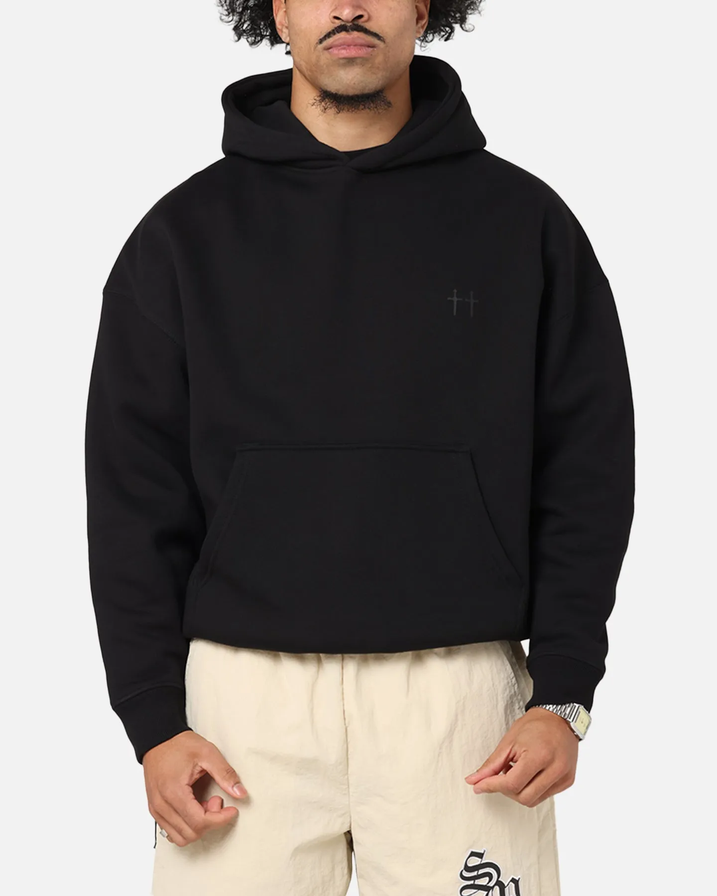 Saint Morta Studios Boxy Hoodie Black sold by Culture Kings product image thumbnail 2