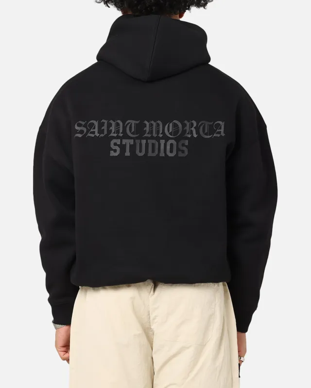 Saint Morta Studios Boxy Hoodie Black sold by Culture Kings