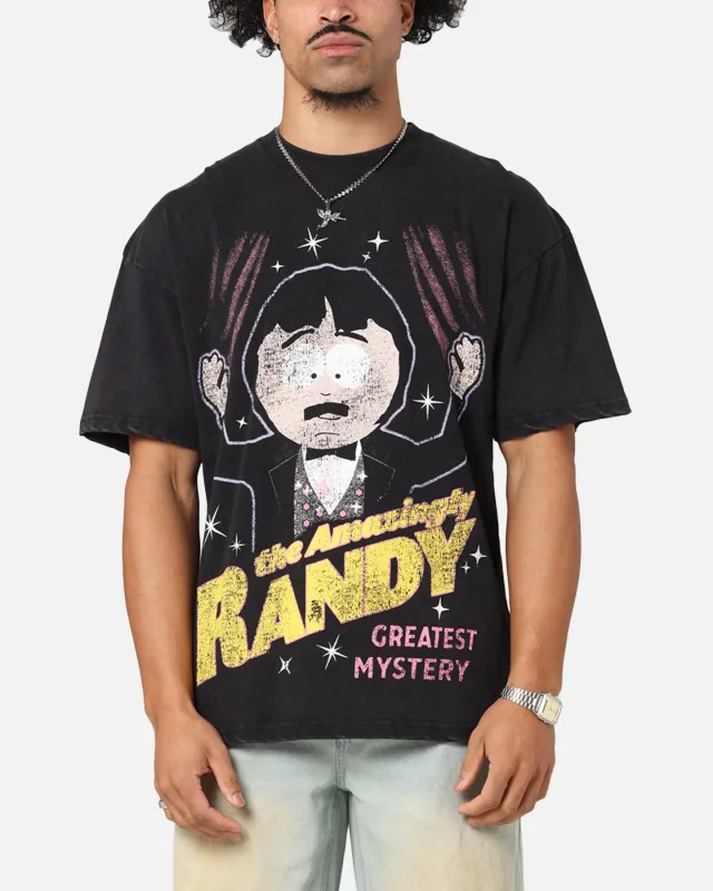 73Studio X South Park The Amazing Randy Vintage T-Shirt Black Acidwash sold by Culture Kings