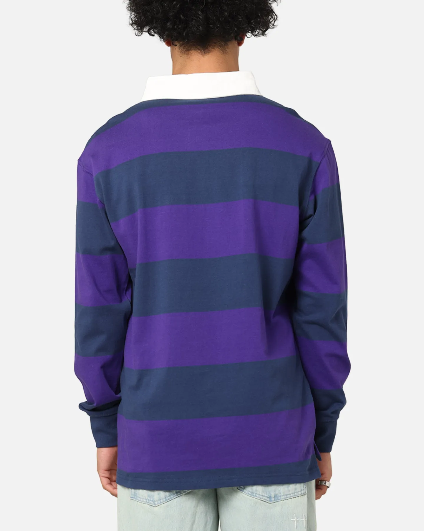 Bleacher Athletic Melbourne Storm NRL Stripe Rugby Polo Shirt Official Team Colour sold by Culture Kings product image thumbnail 3