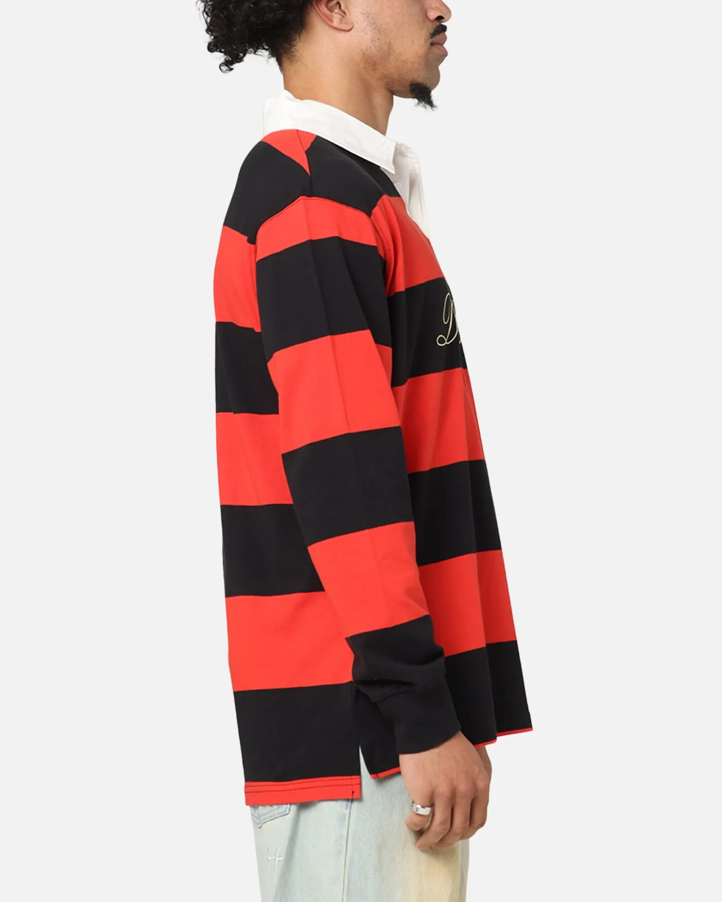 Bleacher Athletic Dolphins NRL Stripe Rugby Polo Shirt Official Team Colour sold by Culture Kings product image thumbnail 4