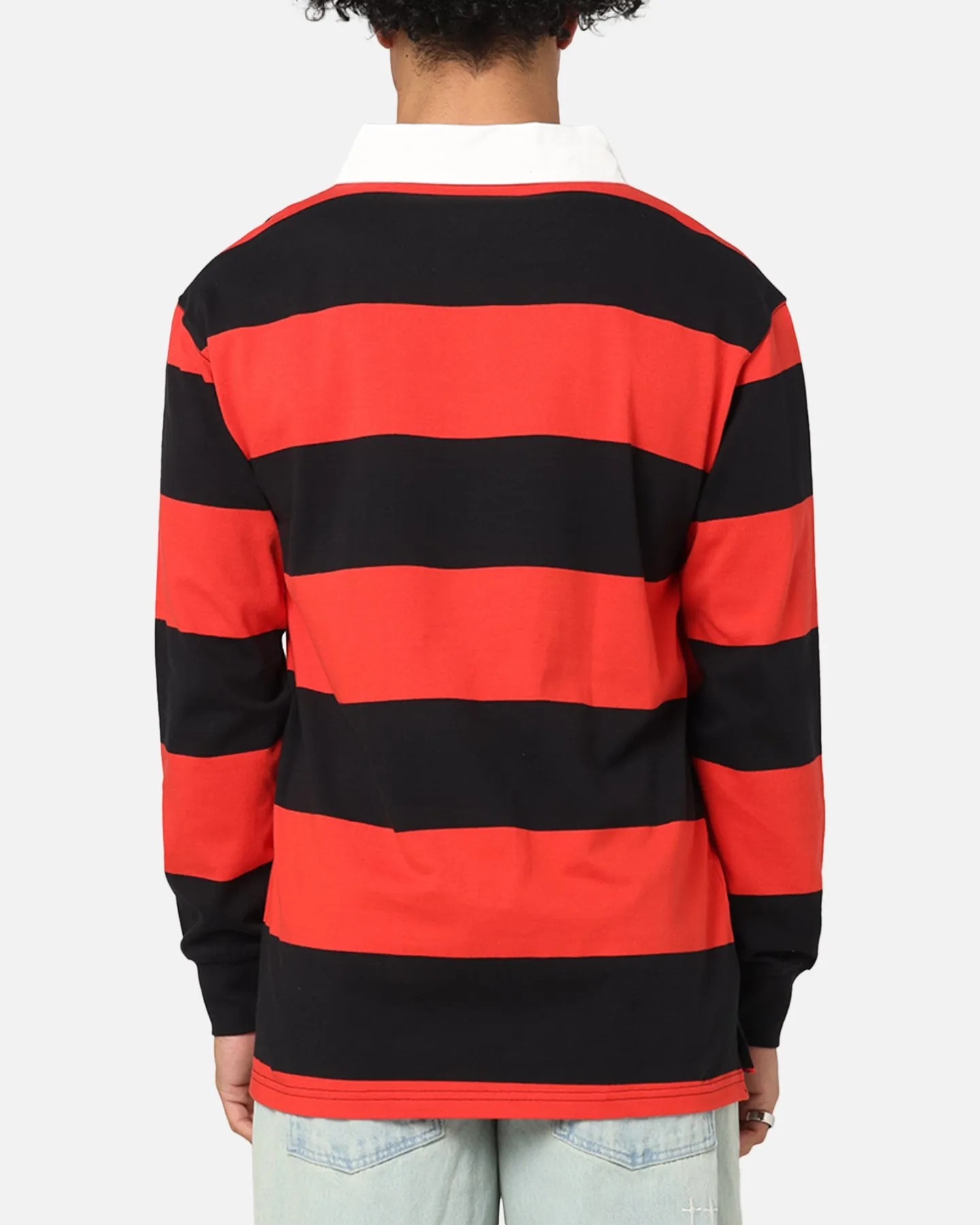 Bleacher Athletic Dolphins NRL Stripe Rugby Polo Shirt Official Team Colour sold by Culture Kings product image thumbnail 3