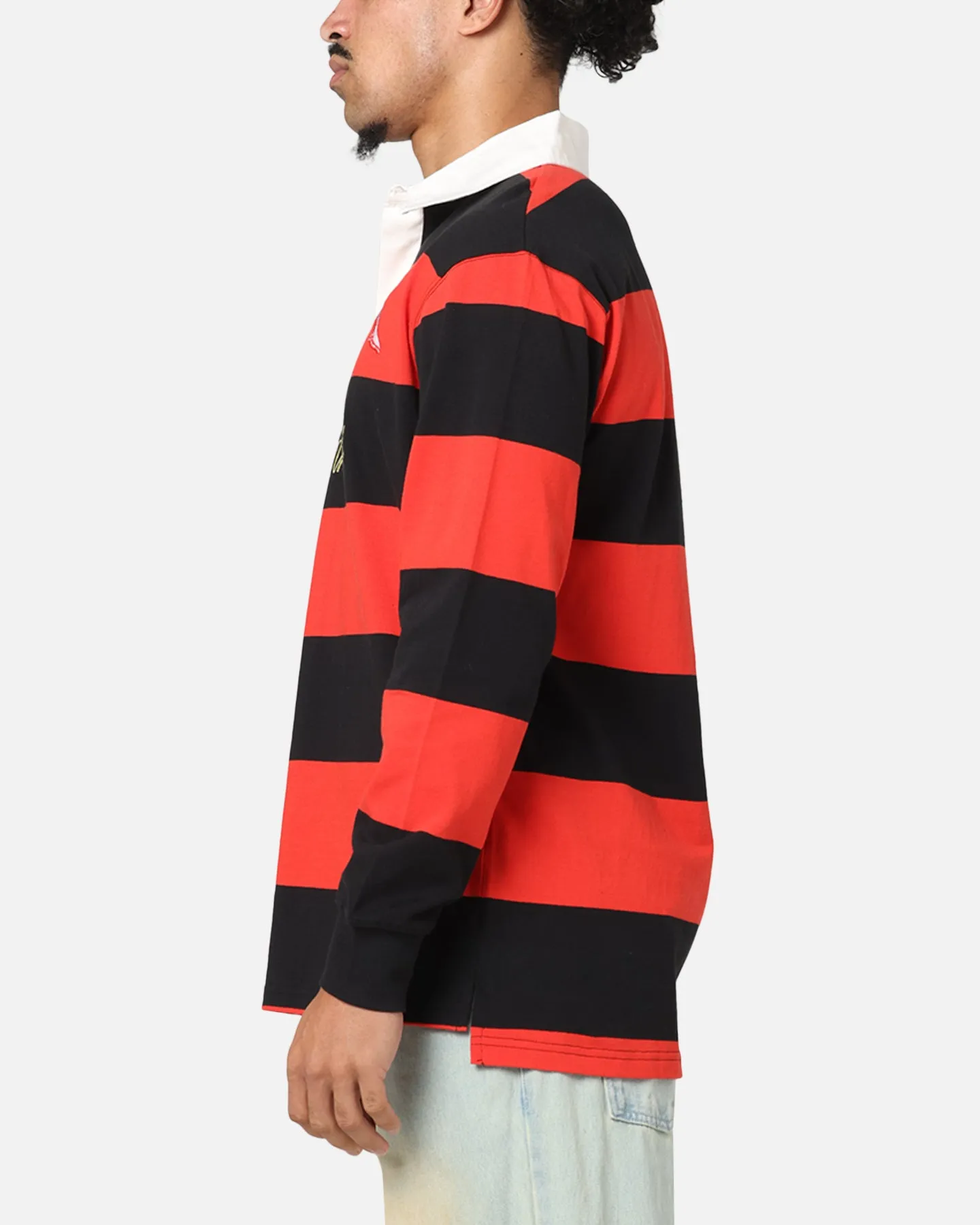 Bleacher Athletic Dolphins NRL Stripe Rugby Polo Shirt Official Team Colour sold by Culture Kings product image thumbnail 5