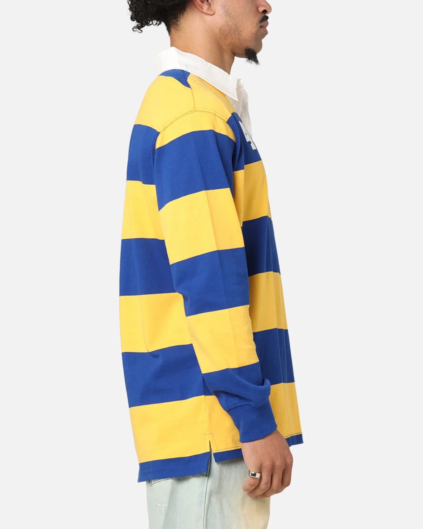 Bleacher Athletic Parramatta Eels NRL Stripe Rugby Polo Shirt Official Team Colour sold by Culture Kings product image thumbnail 4