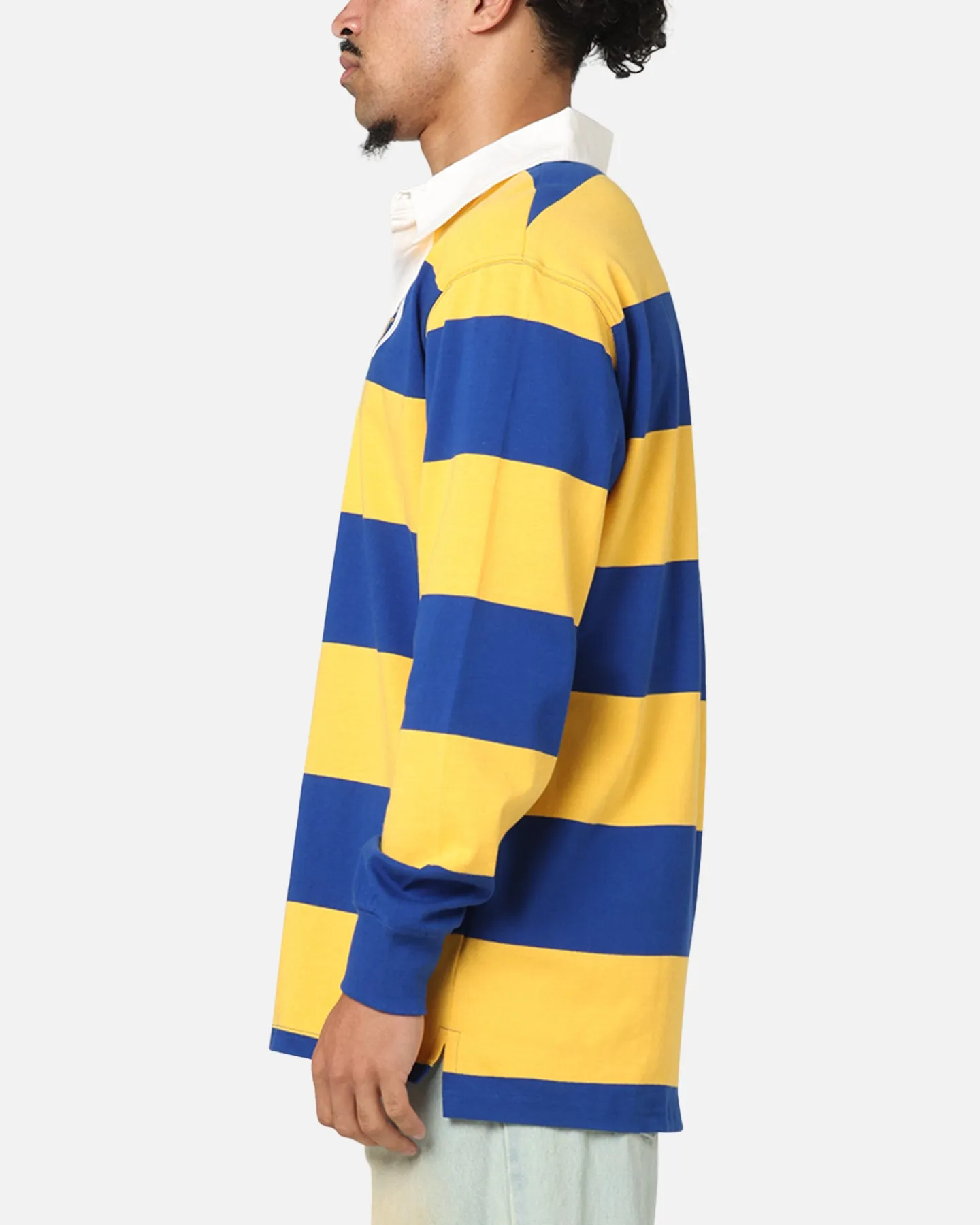 Bleacher Athletic Parramatta Eels NRL Stripe Rugby Polo Shirt Official Team Colour sold by Culture Kings product image thumbnail 5