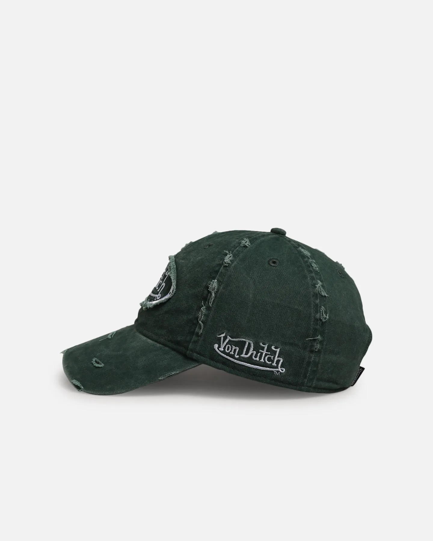 Von Dutch Distressed Dad Strapback Hat Washed Green sold by Culture Kings product image thumbnail 4