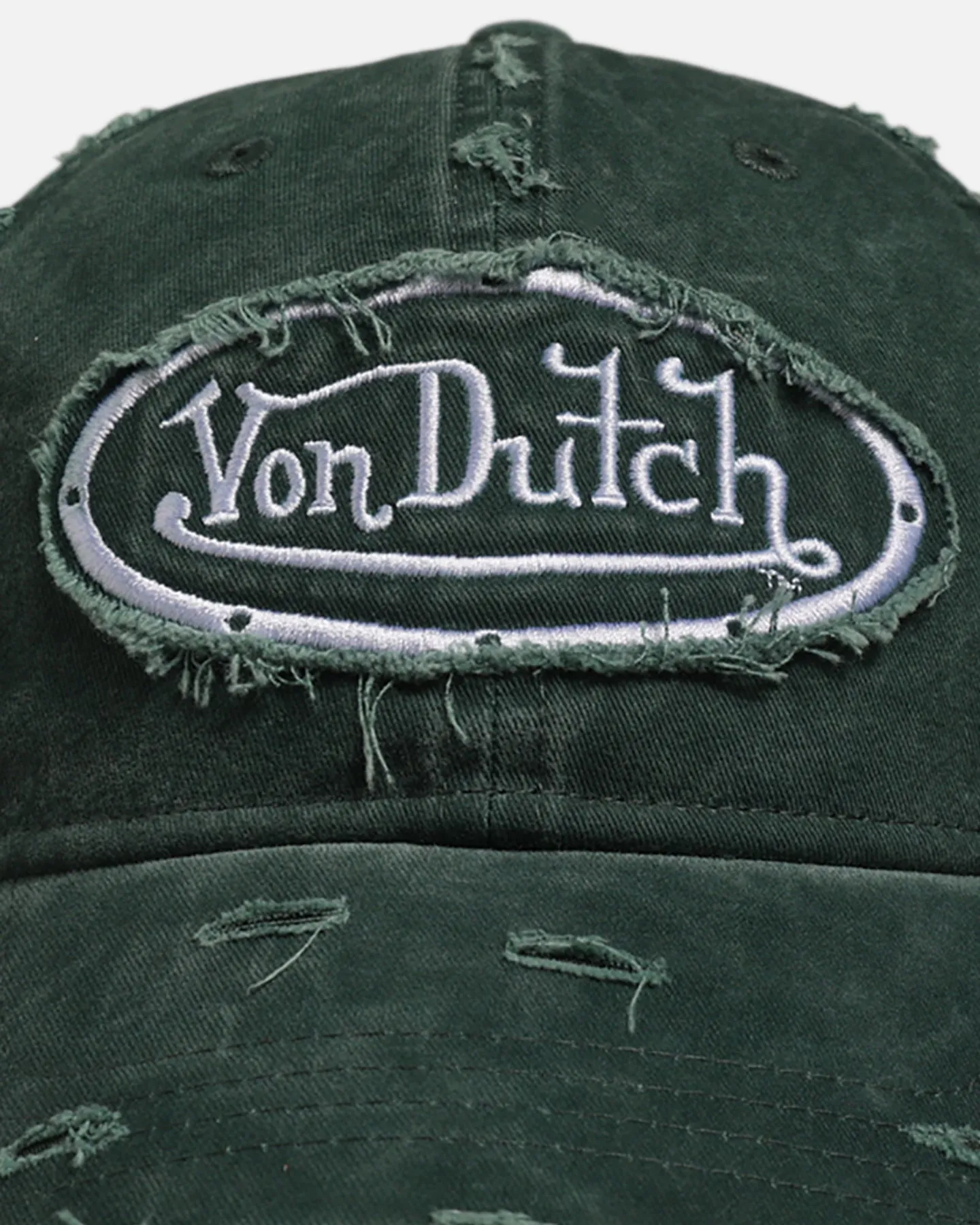 Von Dutch Distressed Dad Strapback Hat Washed Green sold by Culture Kings product image thumbnail 5