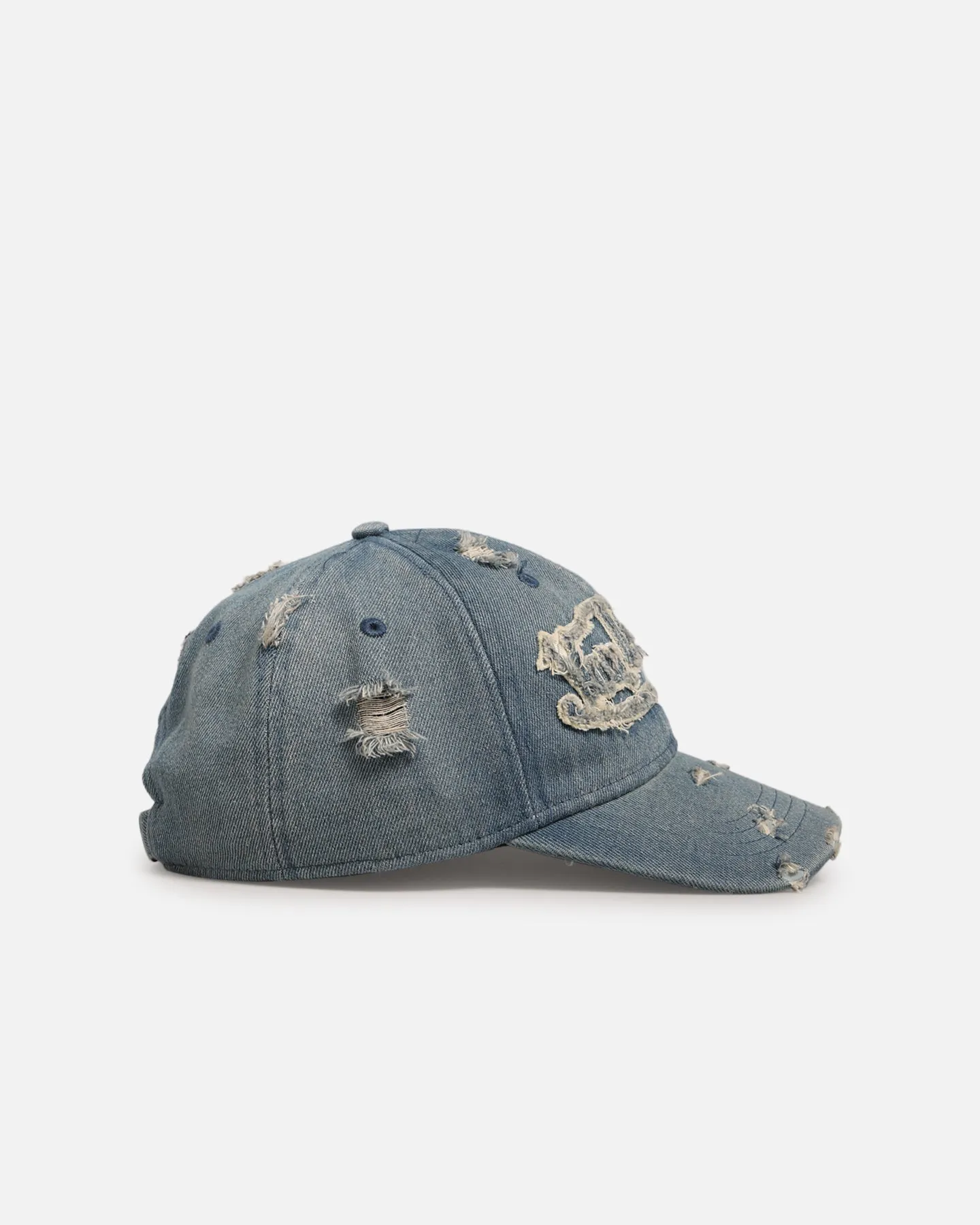 Von Dutch Washed Denim Strapback Hat Light Blue Acidwash sold by Culture Kings product image thumbnail 4