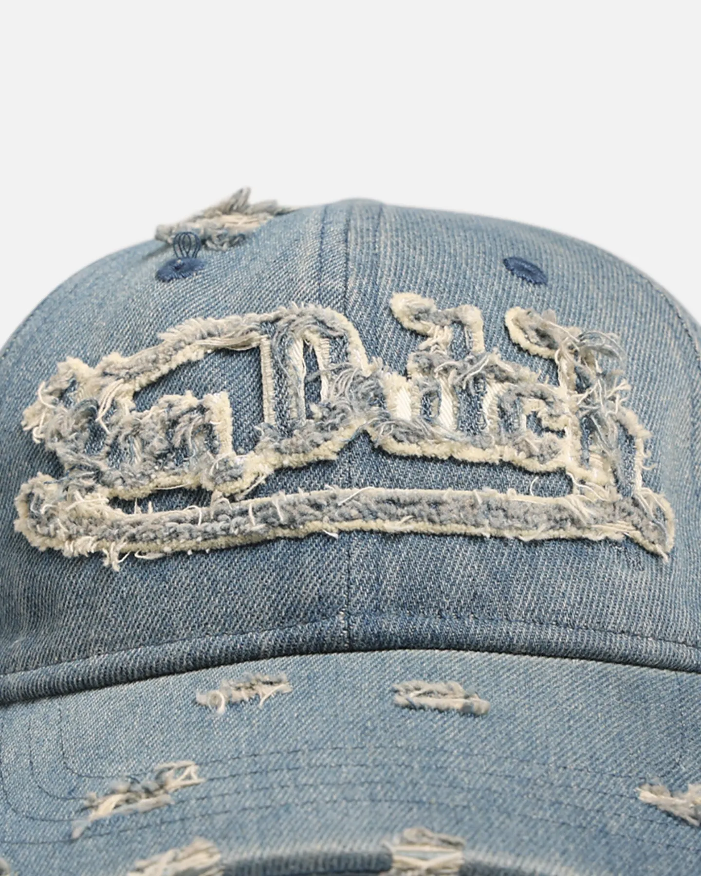 Von Dutch Washed Denim Strapback Hat Light Blue Acidwash sold by Culture Kings product image thumbnail 5
